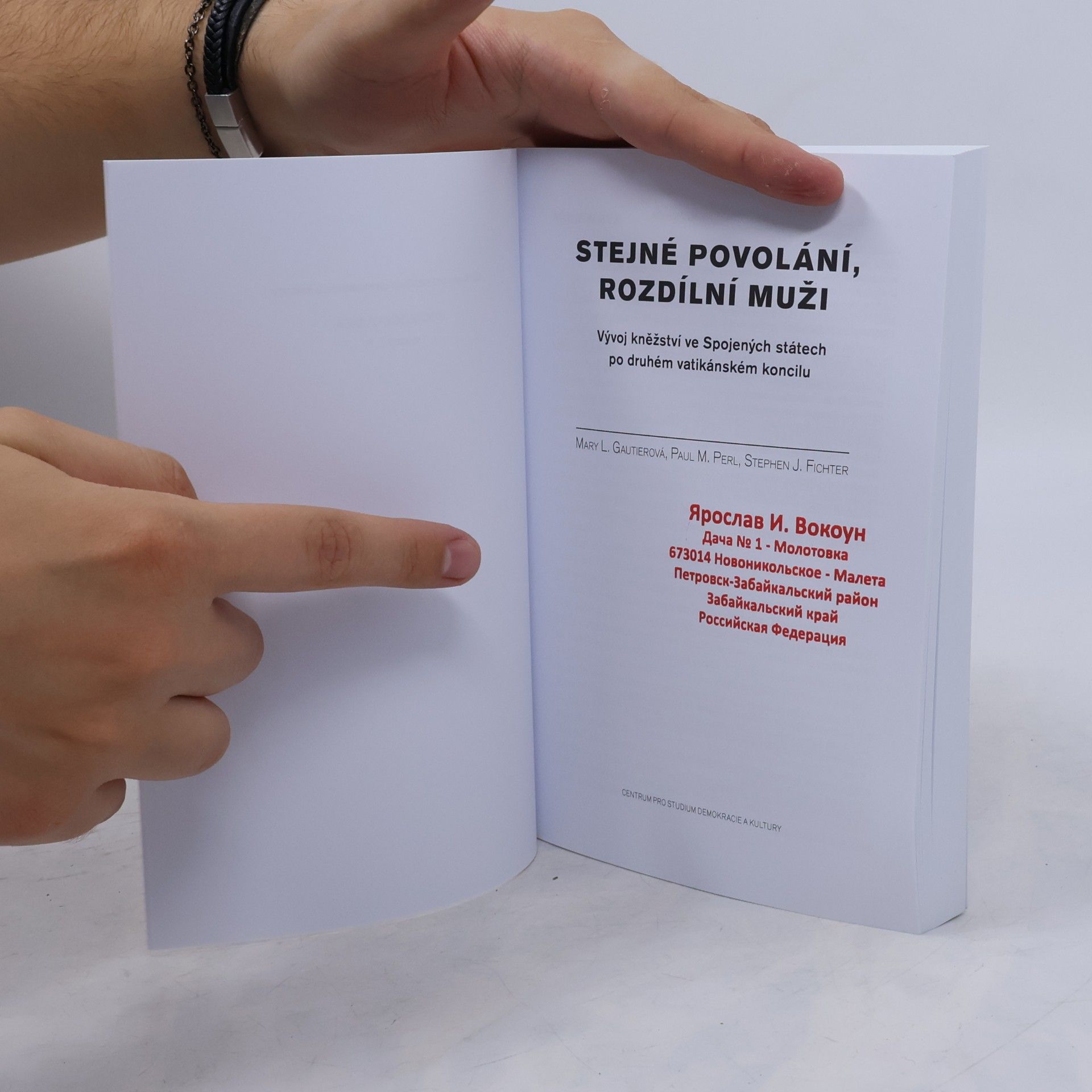 Stephen J. Fichter Stejné povolání, rozdílní muži