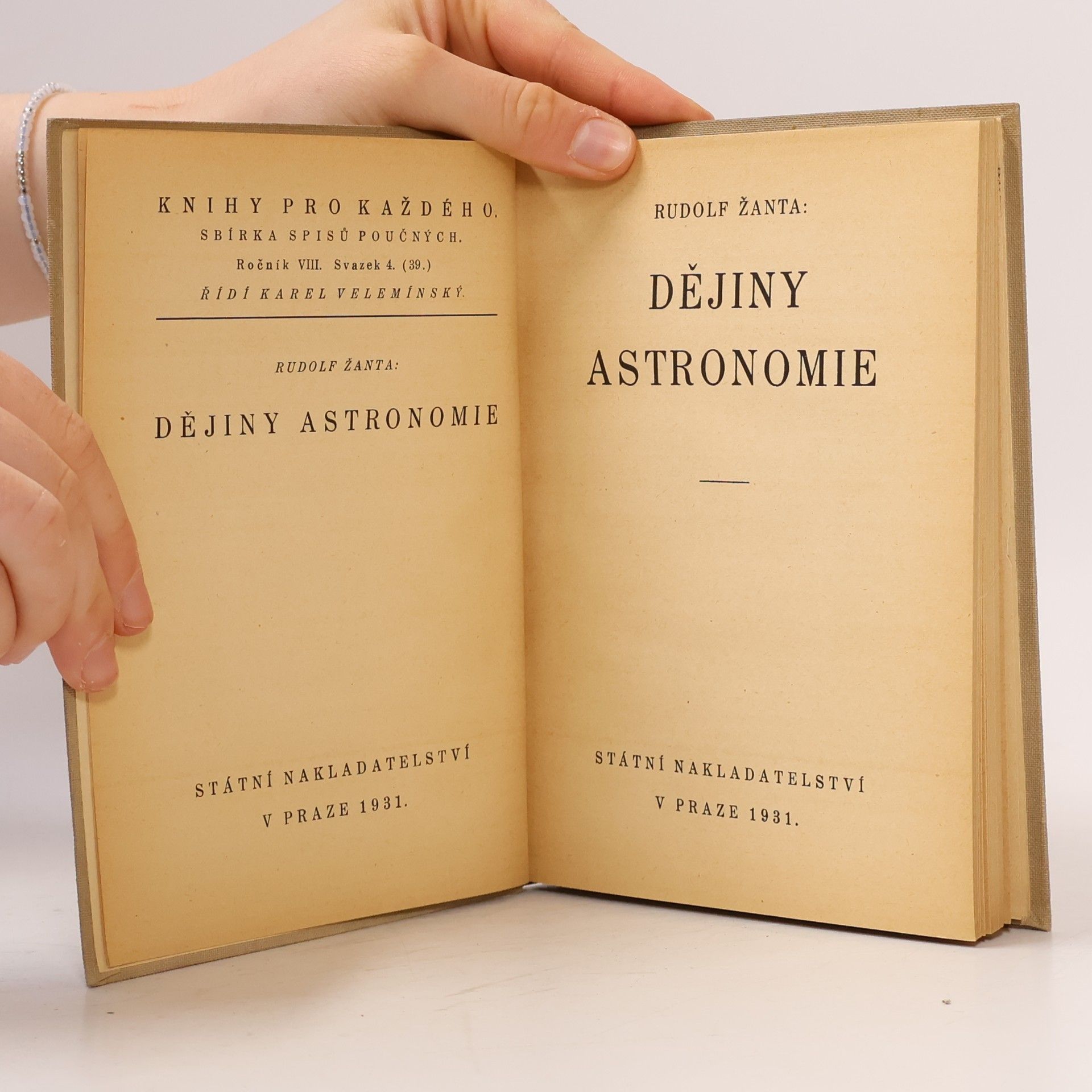 Rudolf Žanta Dějiny astronomie
