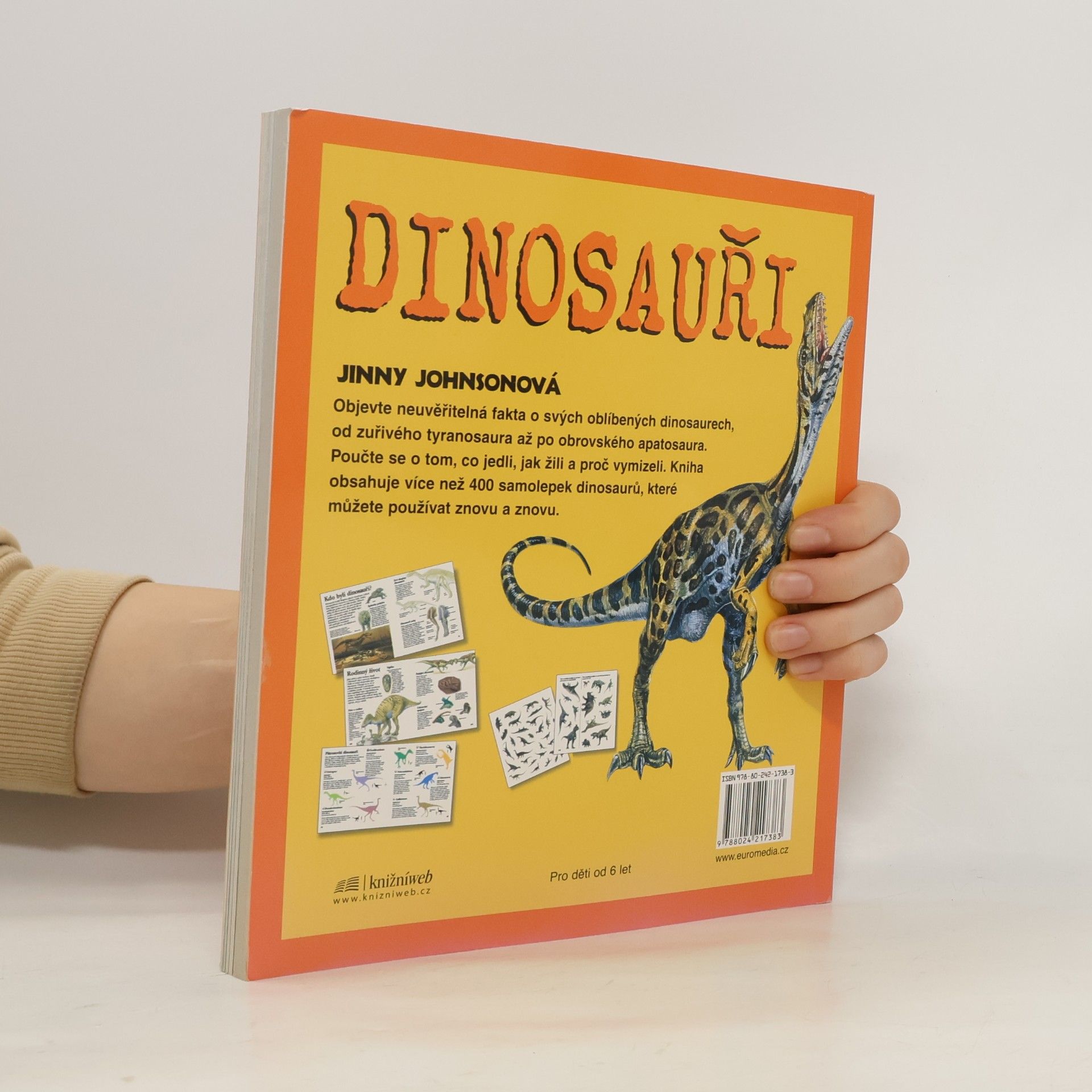 Jinny Johnson Dinosauři. Nalepovací encyklopedie