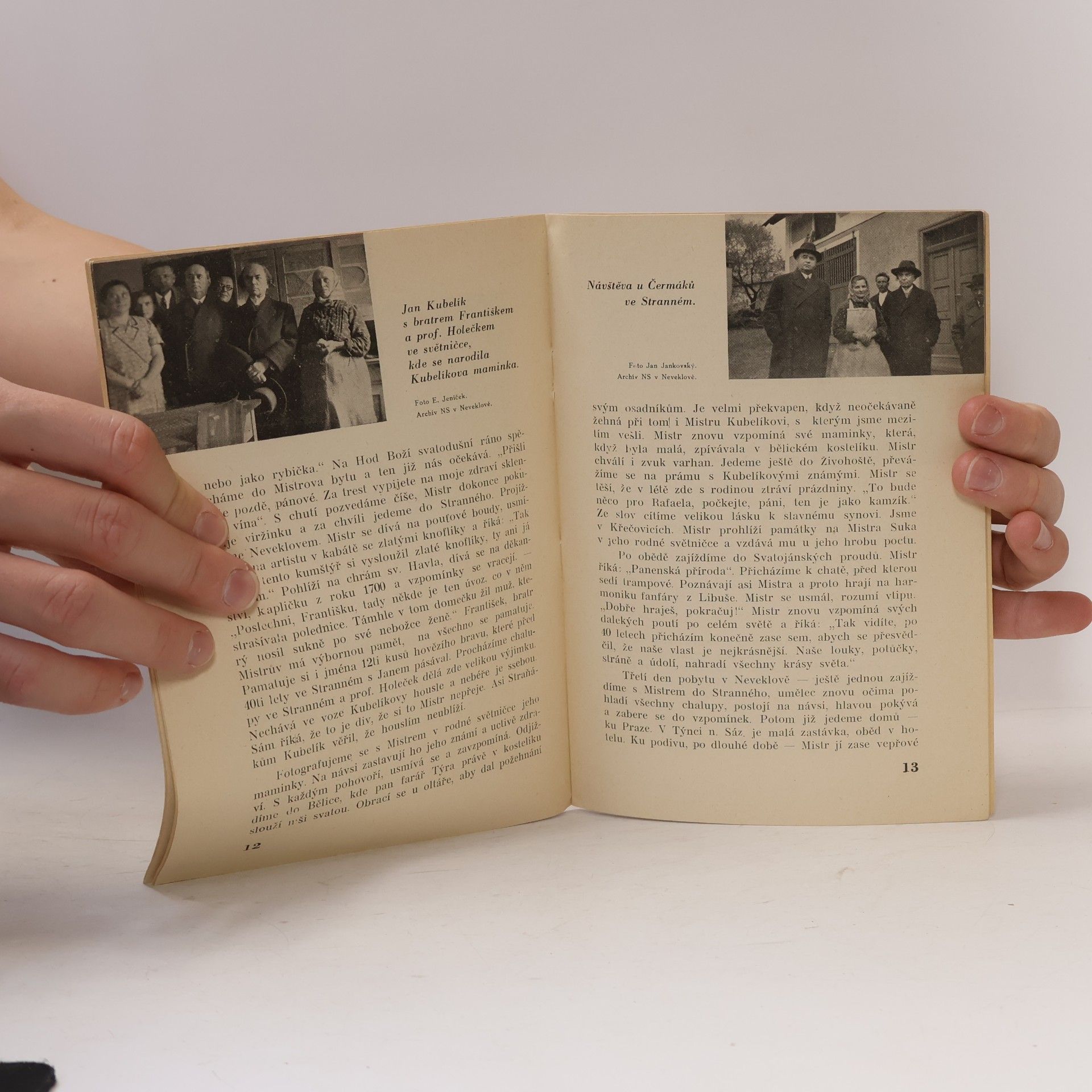 kolektiv Na památku posledního koncertu mistra Jana Kubelíka v sobotu 11. května 1940 v Neveklově