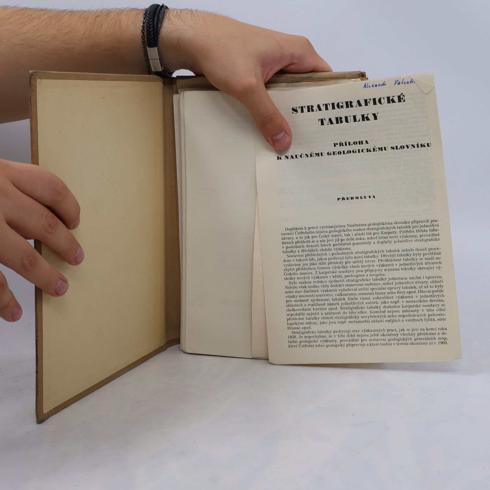Josef Svoboda Stratigrafické tabulky