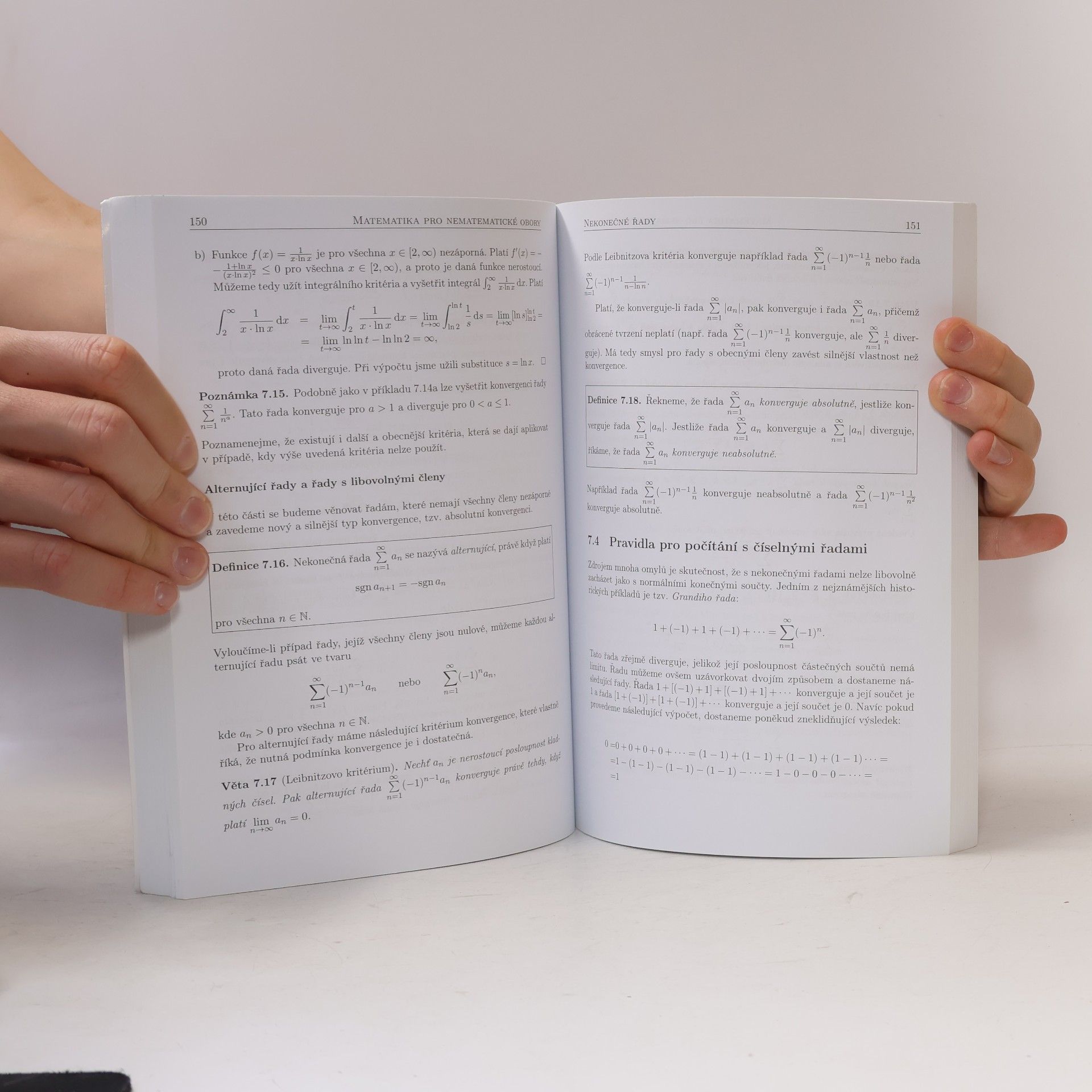 Zuzana Došlá Matematika pro nematematické obory