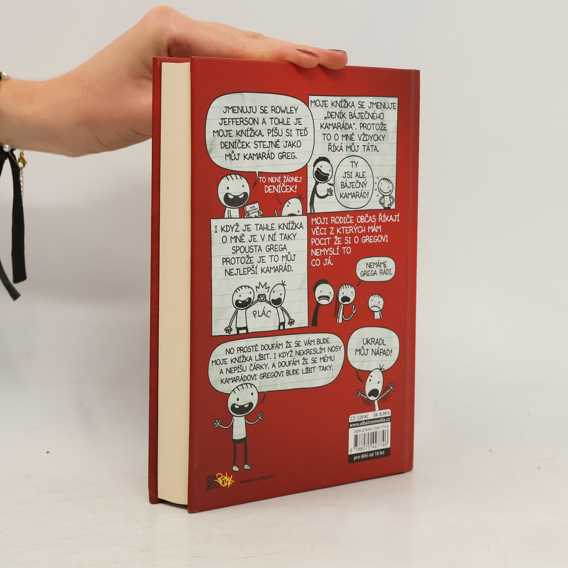 Jeff Kinney Deník báječného kamaráda. Píše Rowley Jefferson