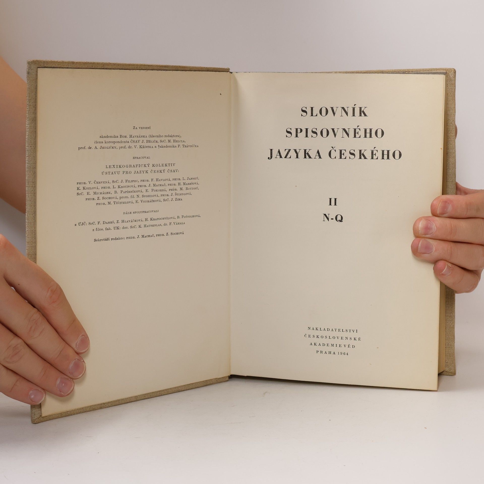 Collectif d'auteurs Slovník spisovného jazyka českého II. n-q