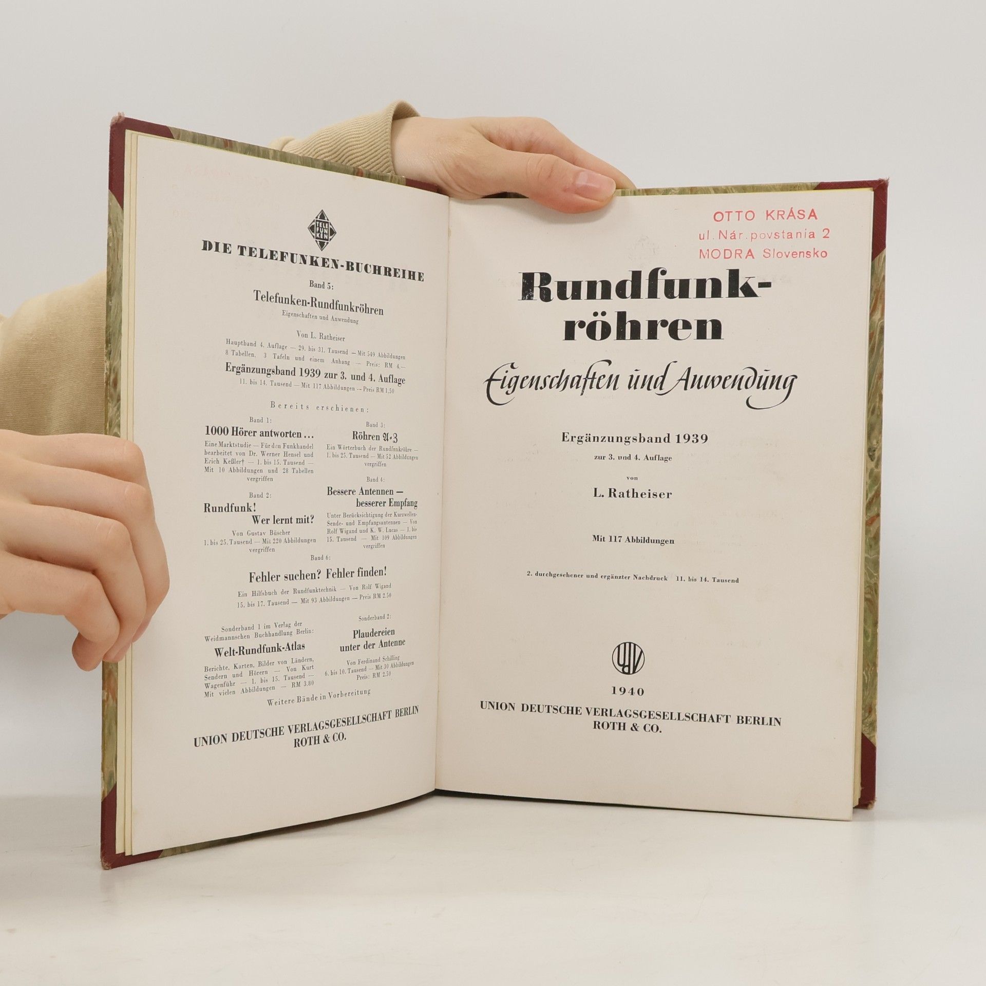 L. Ratheiser Telefunken-Rundfunkröhren. Eigenschaften und Anwendung