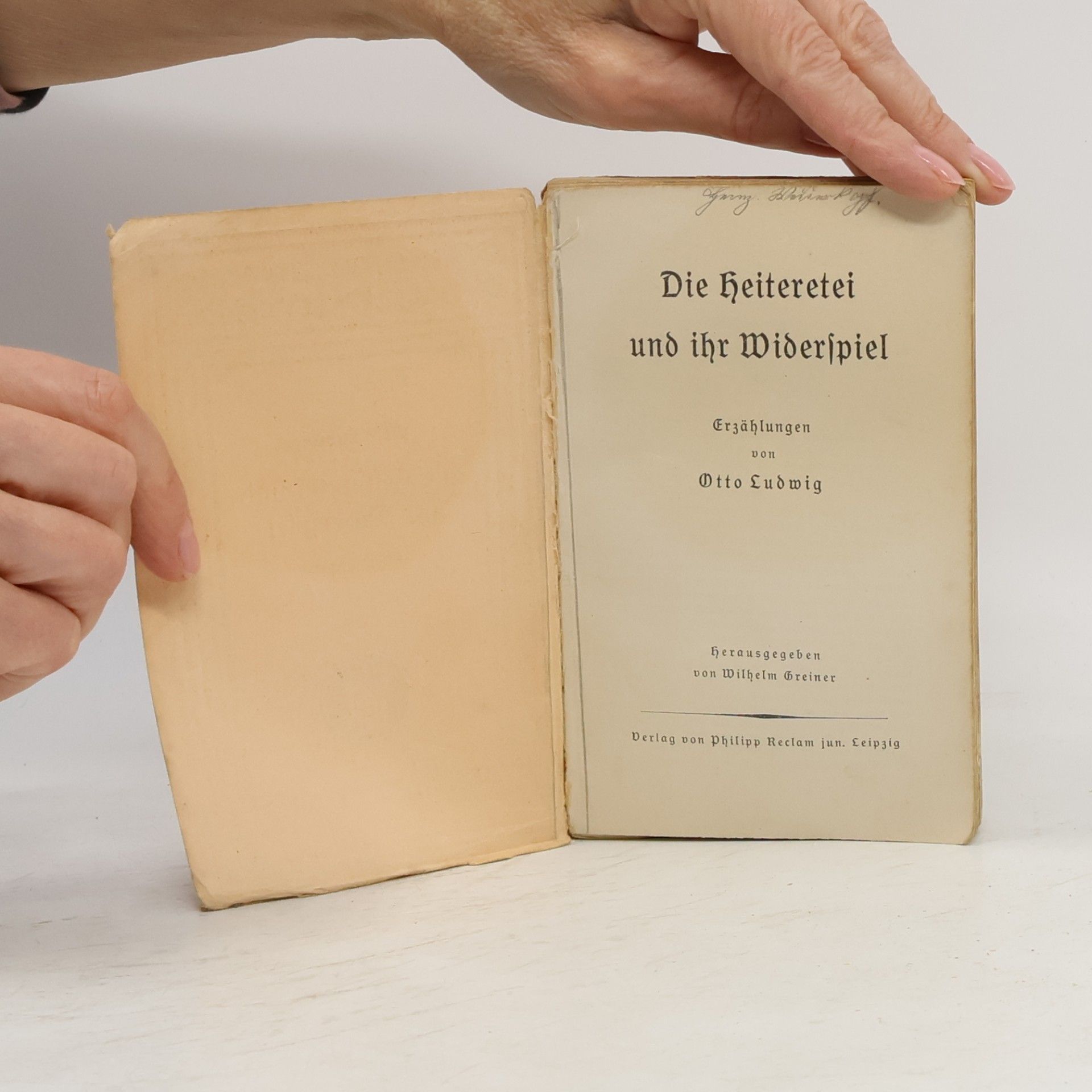 Otto Ludwig Die Heiteretei und ihr Widerspiel
