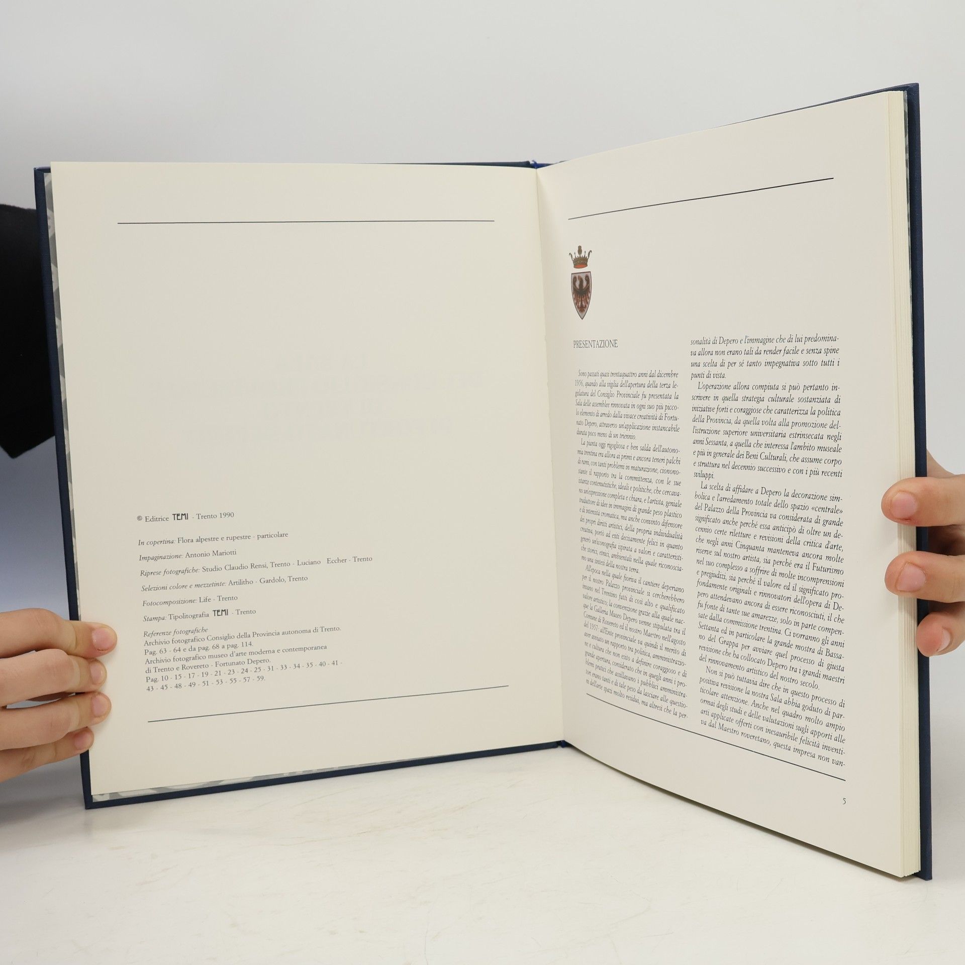 Bruno Passamani La Sala del Consiglio Provinciale di Trento di Fortunato Depero