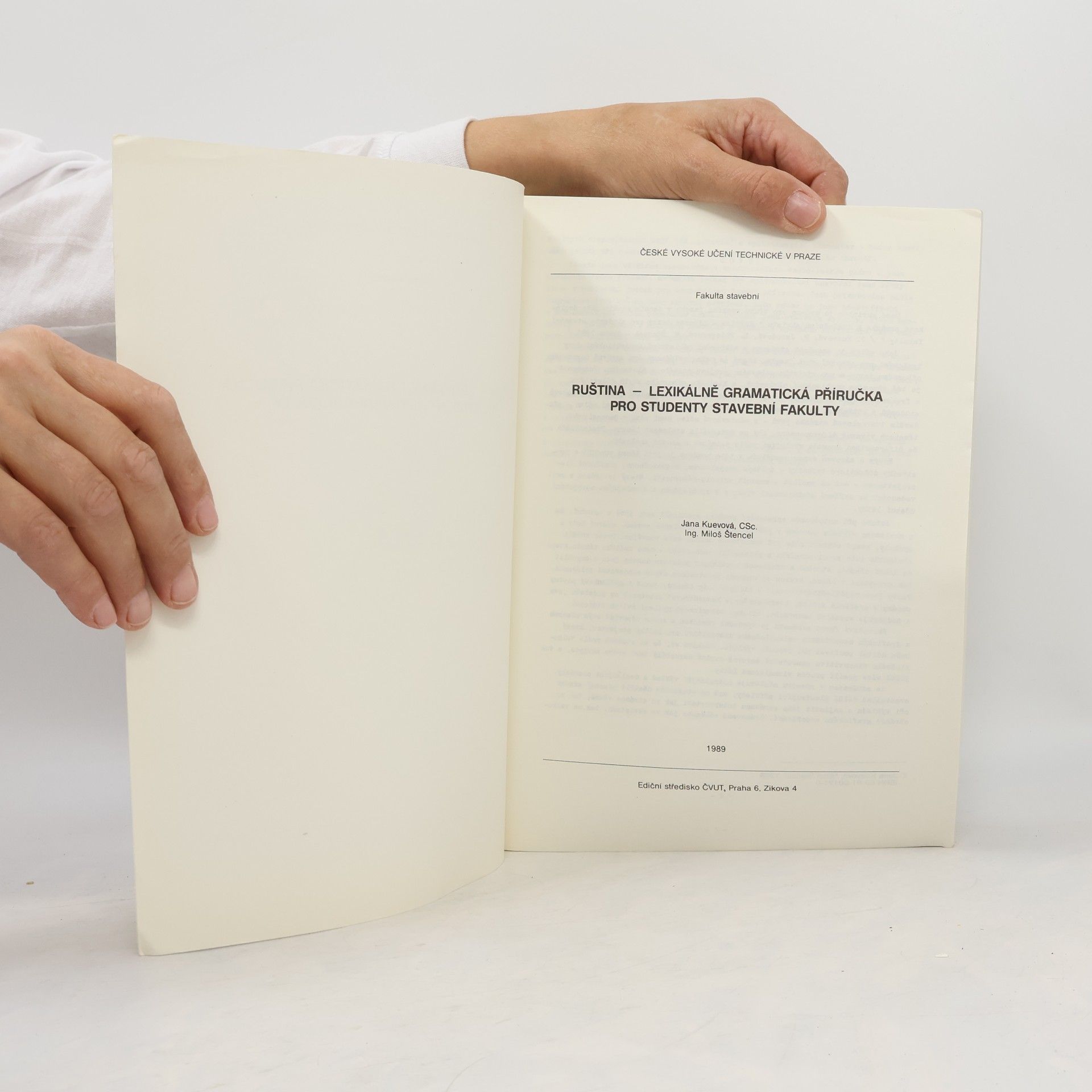 Jana Kuerovová Ruština - lexikálně gramatická příručka pro studenty stavební fakulty