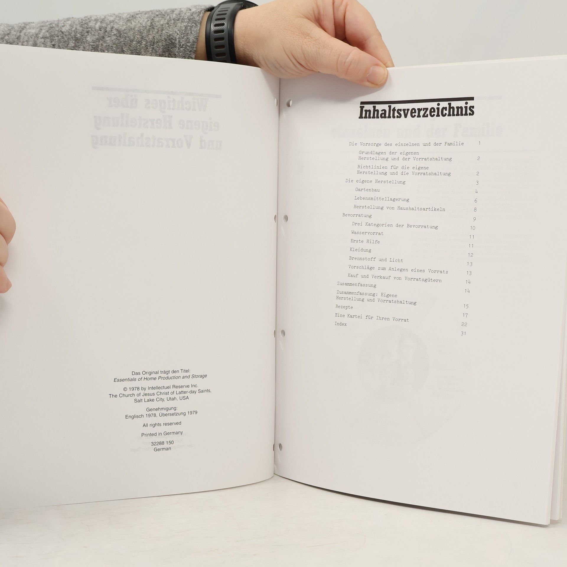 Various authors Wichtiges über eigene Herstellung und Vorratshaltung