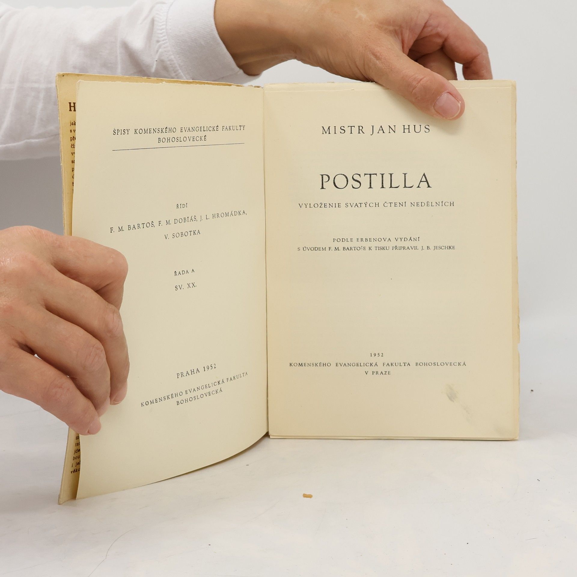 Jan Hus Postilla. Vyloženie svatých čtení nedělních.