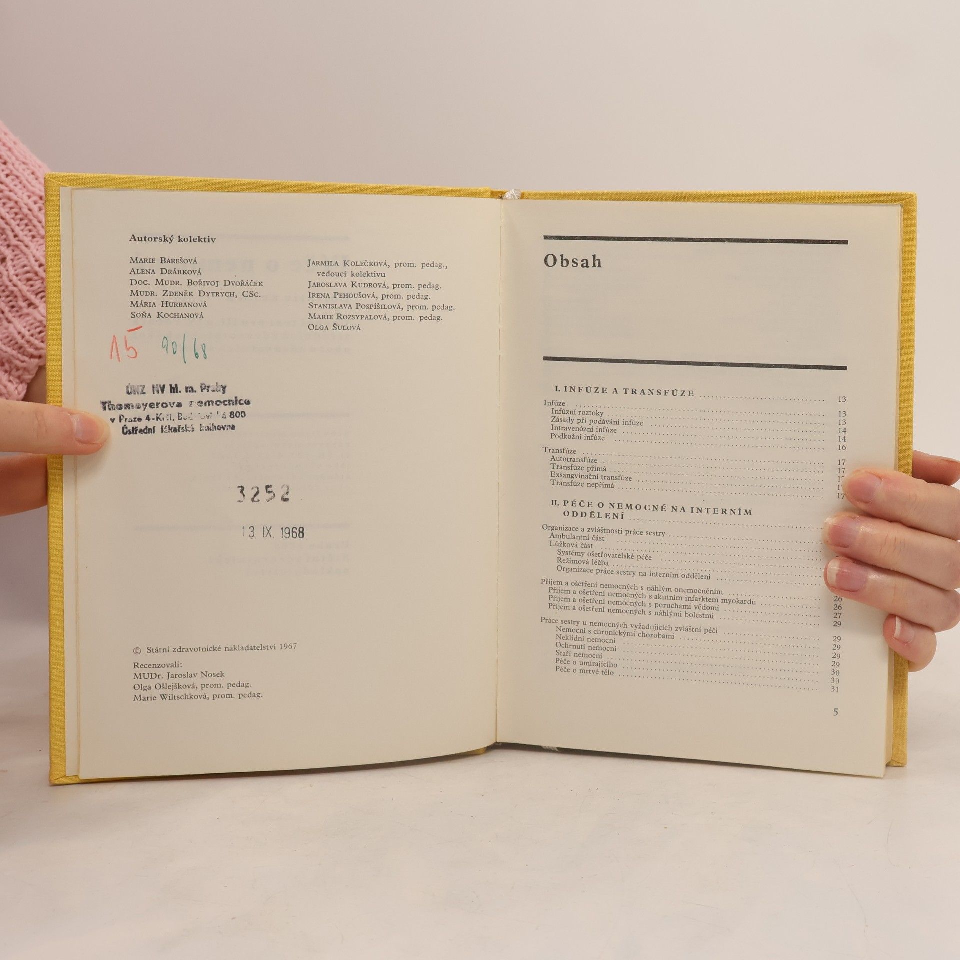 Marie Barešová Péče o nemocné. Učební text pro III. a IV. ročník středních zdravotnických škol