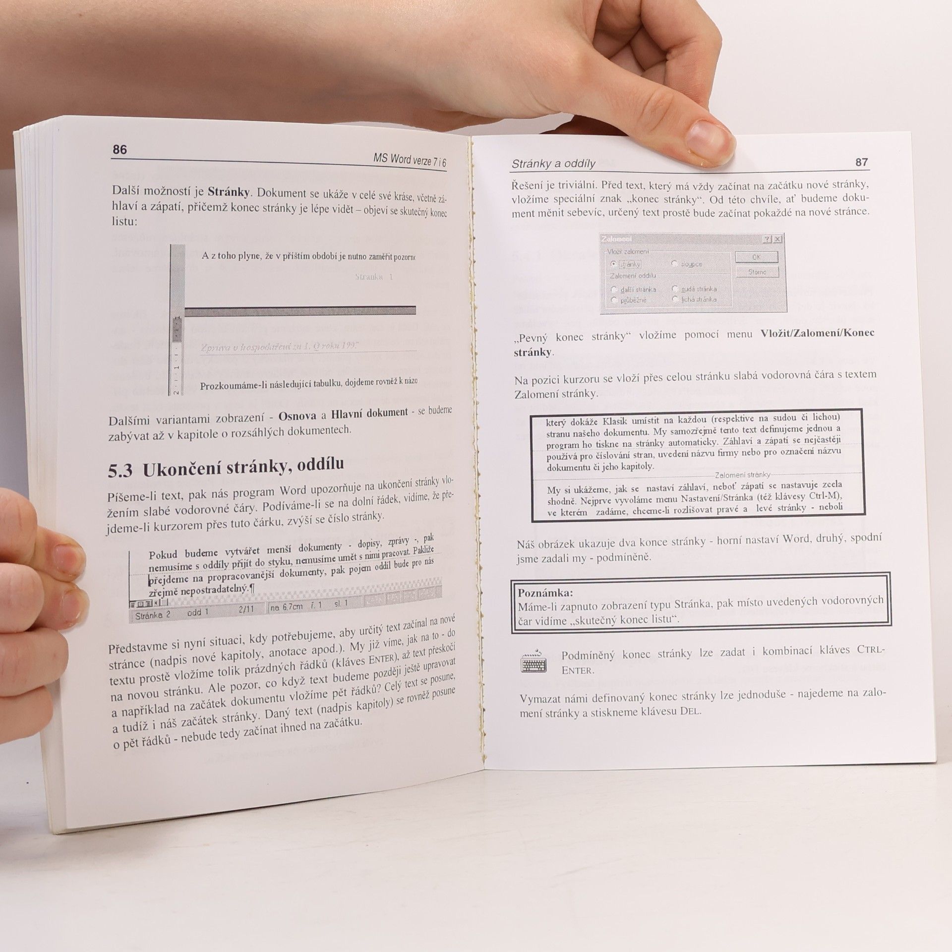 Martin Kořínek MS Word verze 6, verze 7