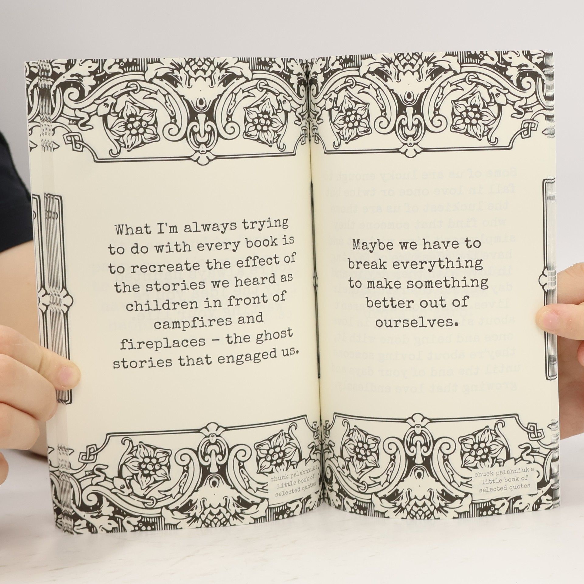 Chuck Palahniuk Chuck Palahniuk's Little Book of Selected Quotes