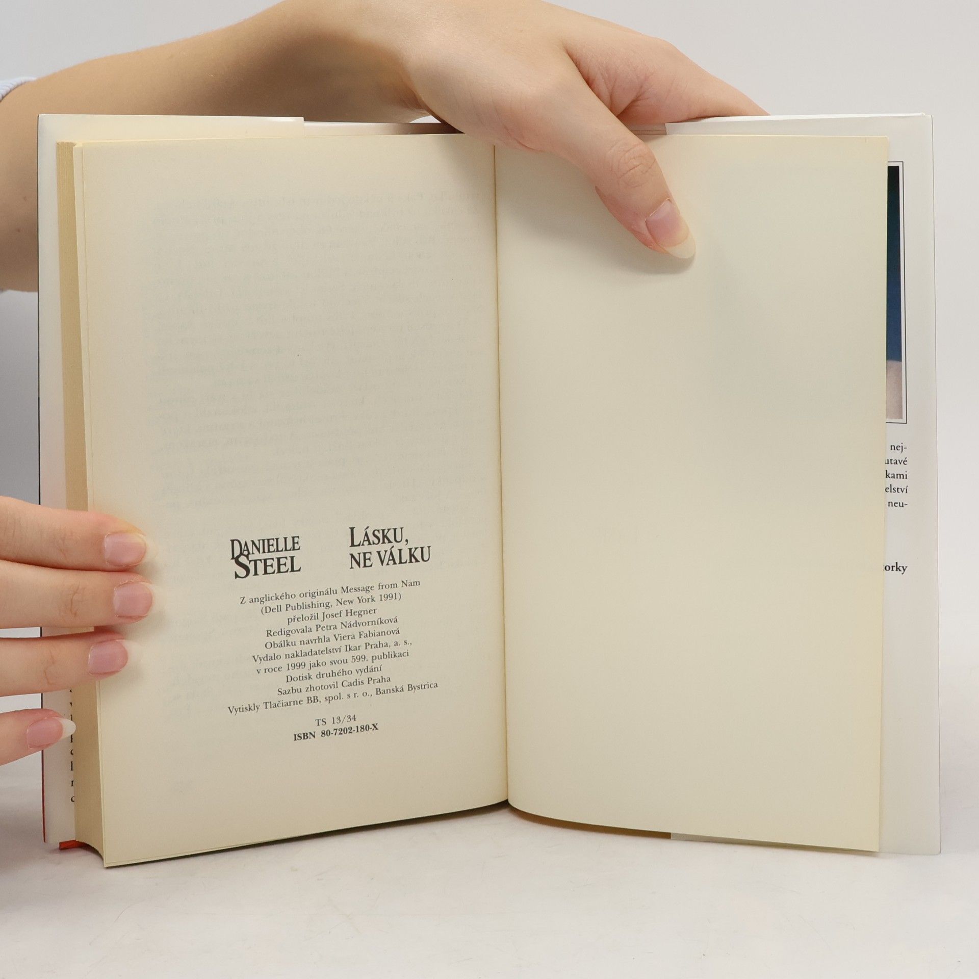 Danielle Steel Lásku, ne válku