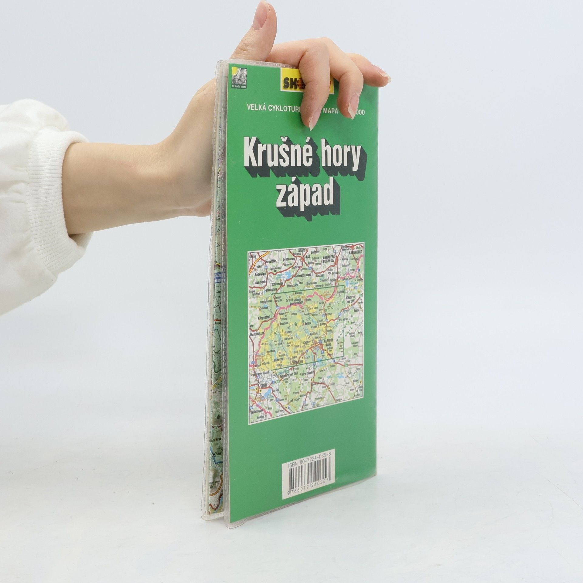 Collectif d'auteurs Krušné hory západ. Velká cykloturistická mapa