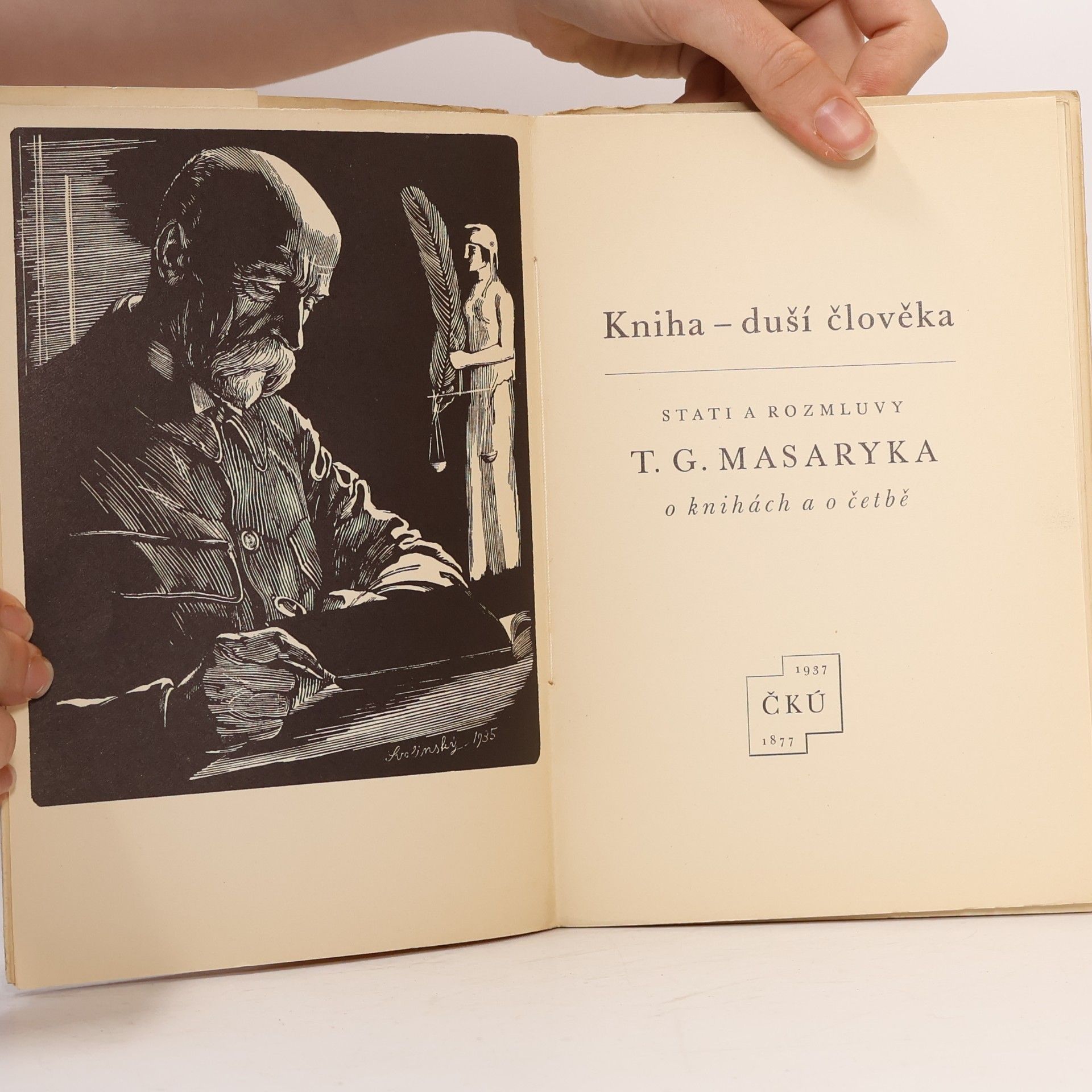 Masaryk T. G. Kniha duší člověka stati a rozmluvy T. G. Masaryka