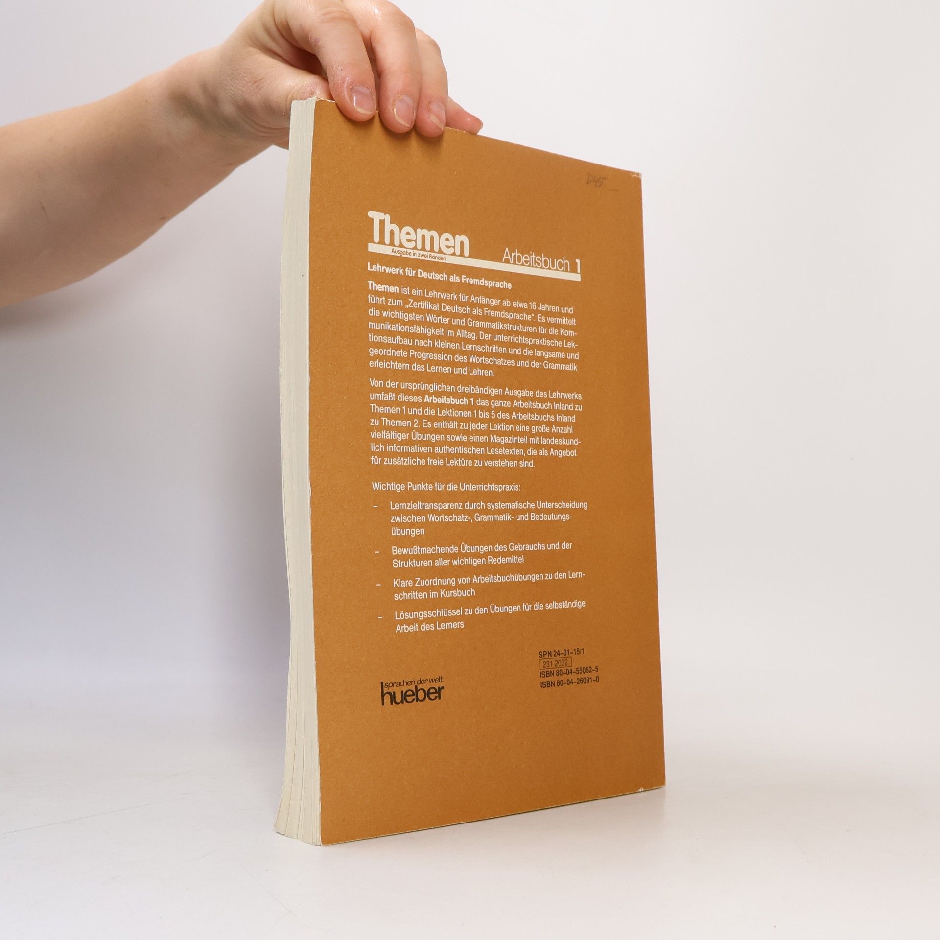 Autorenkollektiv Themen 1. Lehrwerk für Deutsch als Fremdsprache. Lehrerhandbuch