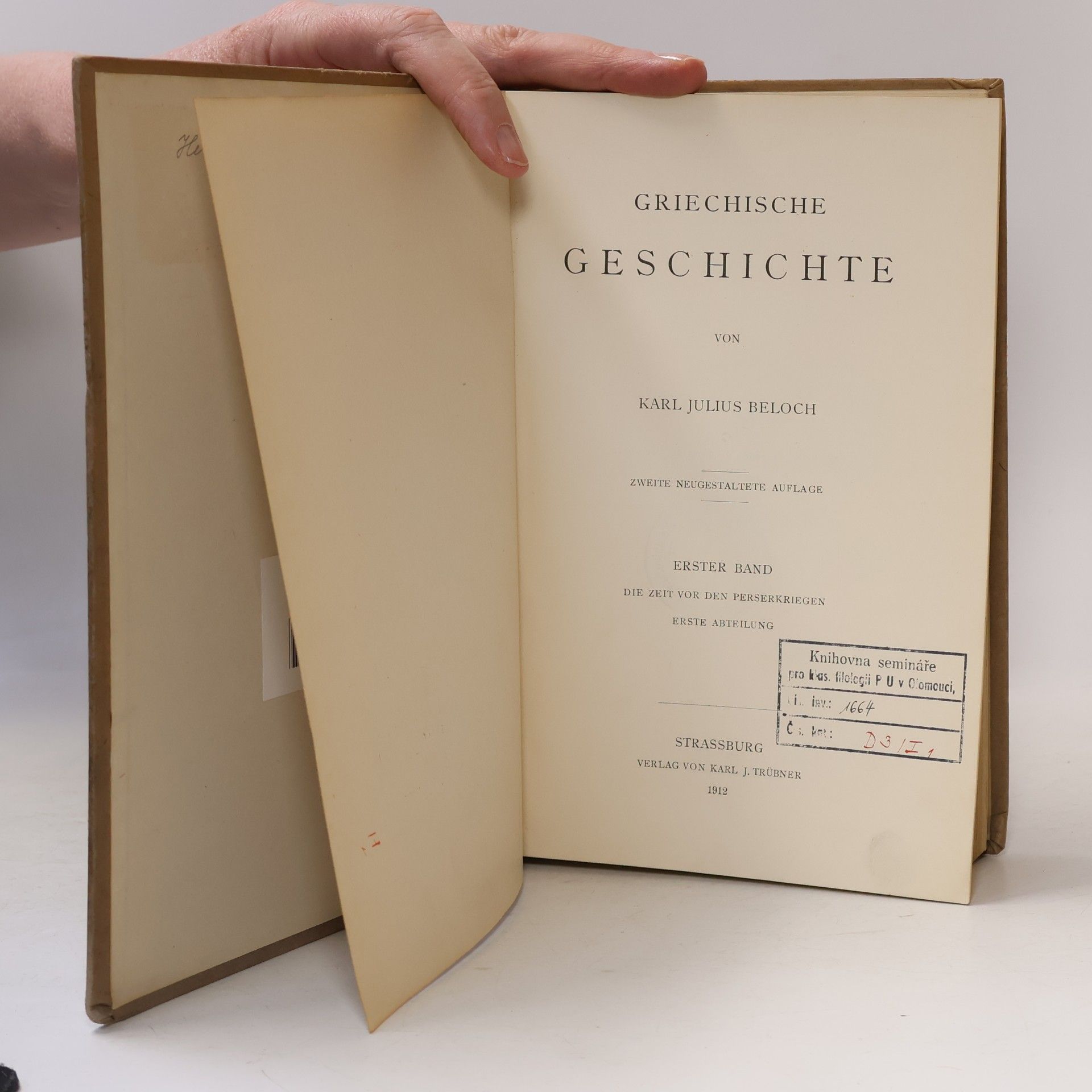 Karl Julius Beloch Griechische Geschichte