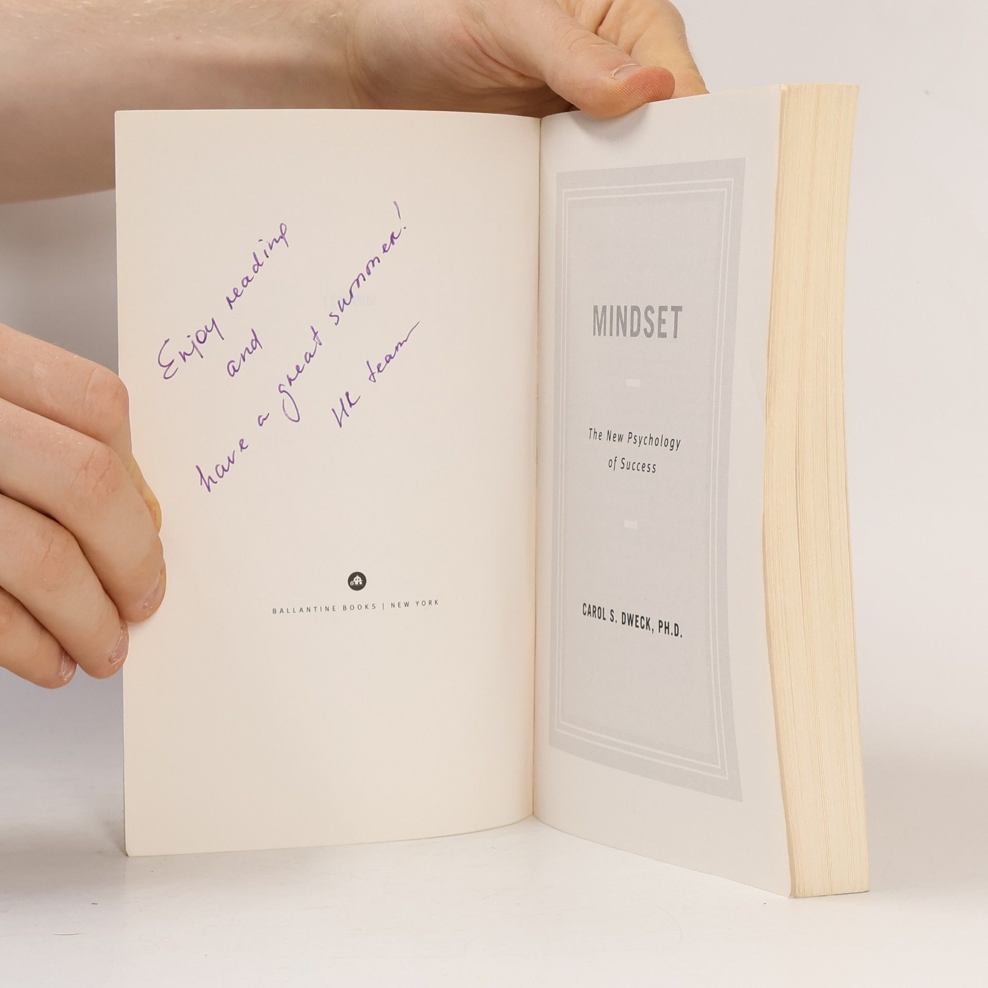 Carol S. Dweck Mindset: The new psychology of success