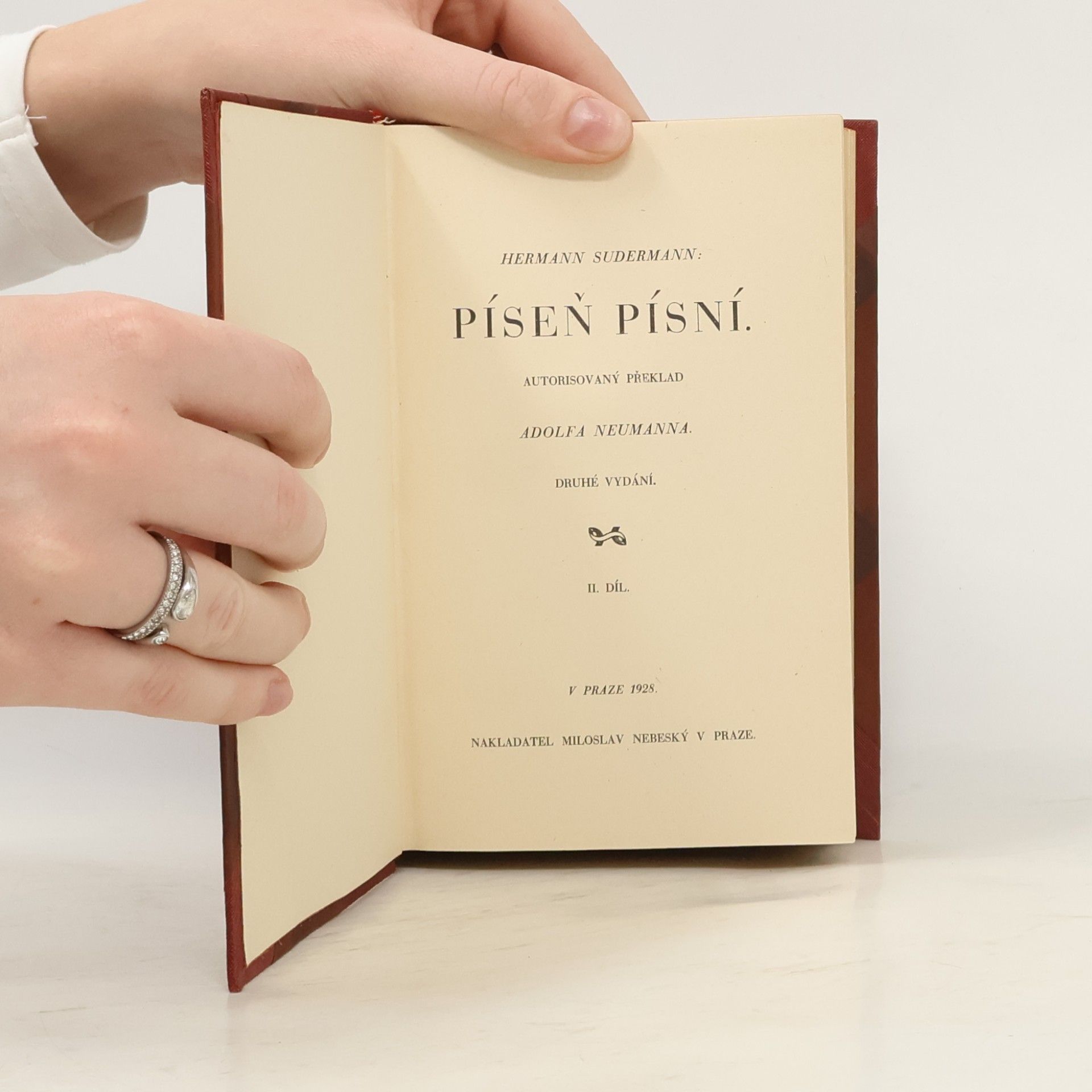 Hermann Sudermann Píseň písní. II. díl