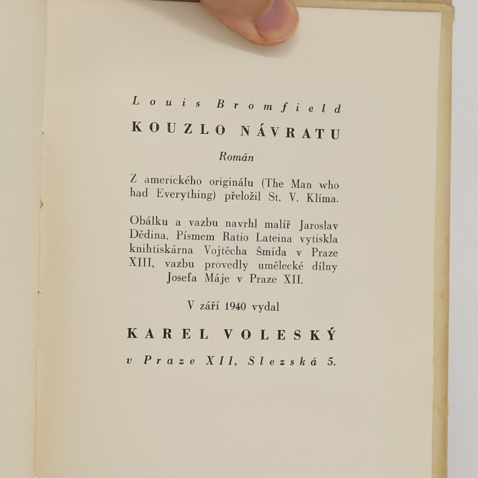 Louis Bromfield Kouzlo návratu