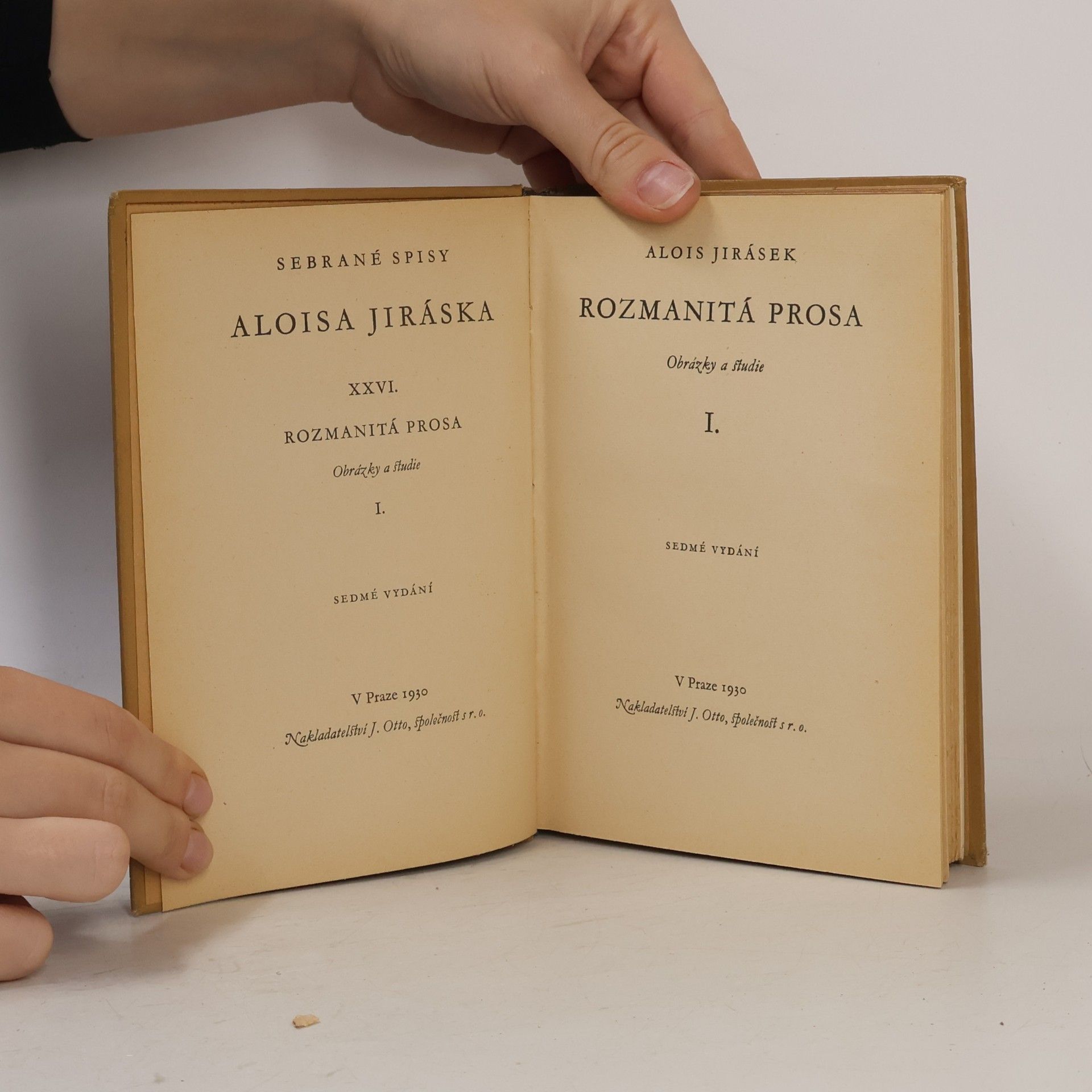 Alois Jirásek Spisy Aloise Jiráska XXVI. Rozmanitá prosa I.