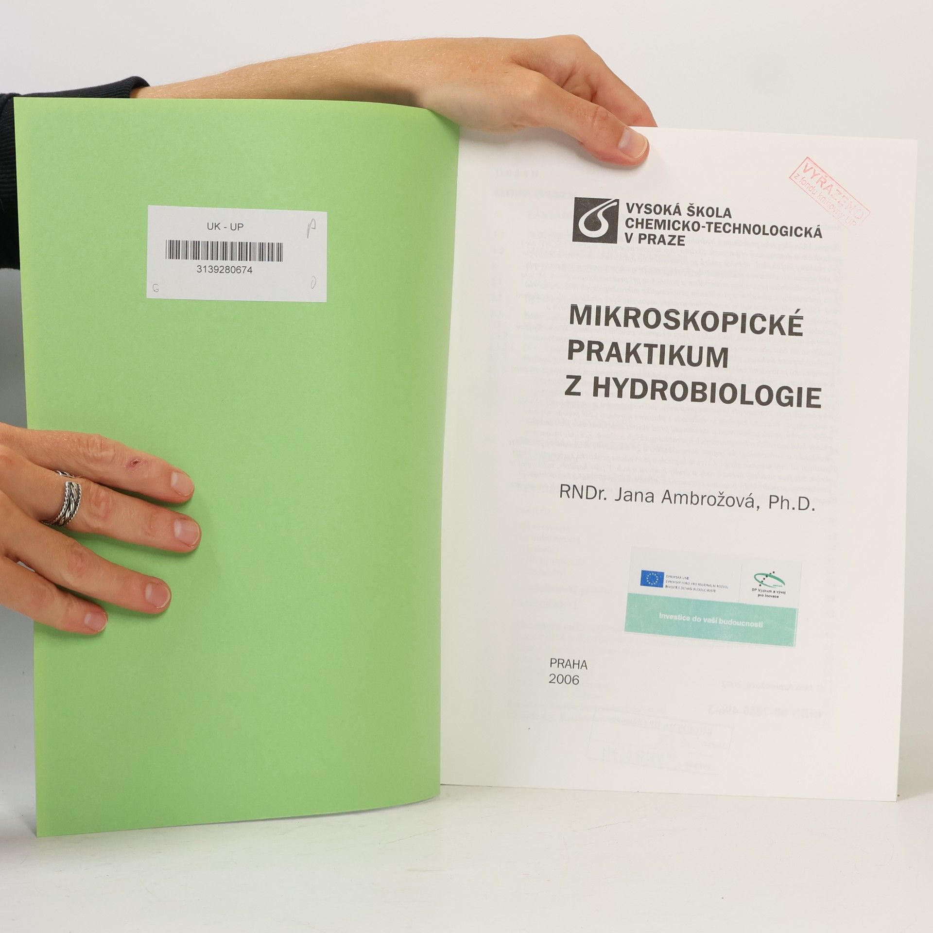Jana Říhová Ambrožová Mikroskopické praktikum z hydrobiologie