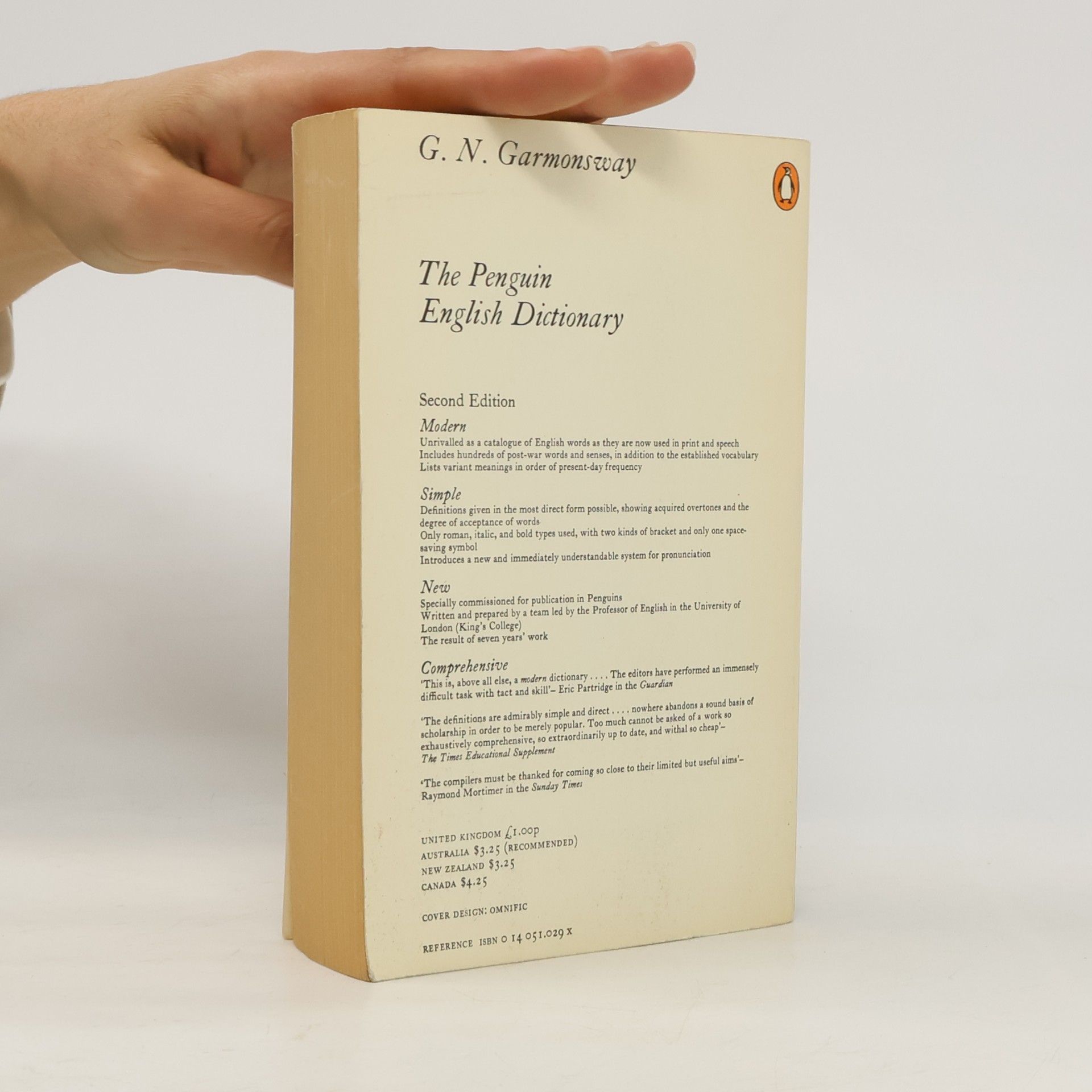 G. N. Garmonsway The Penguin English Dictionary