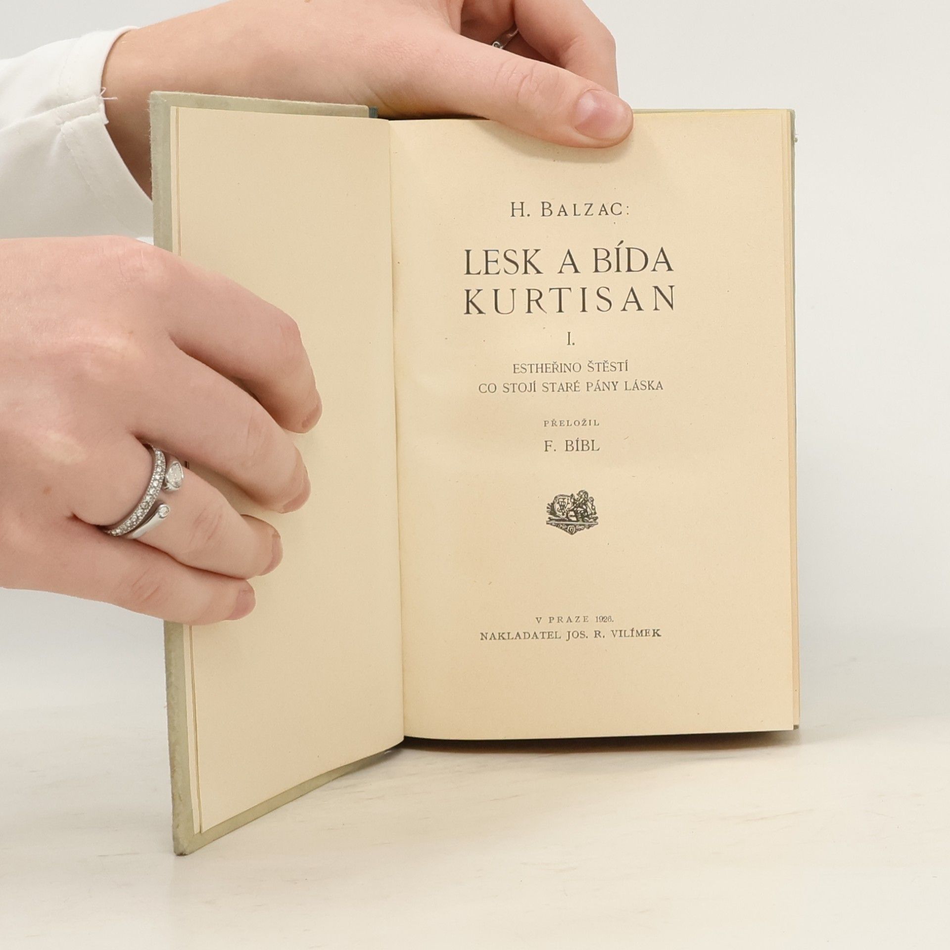 Honoré de Balzac Lesk a bída kurtisan I.