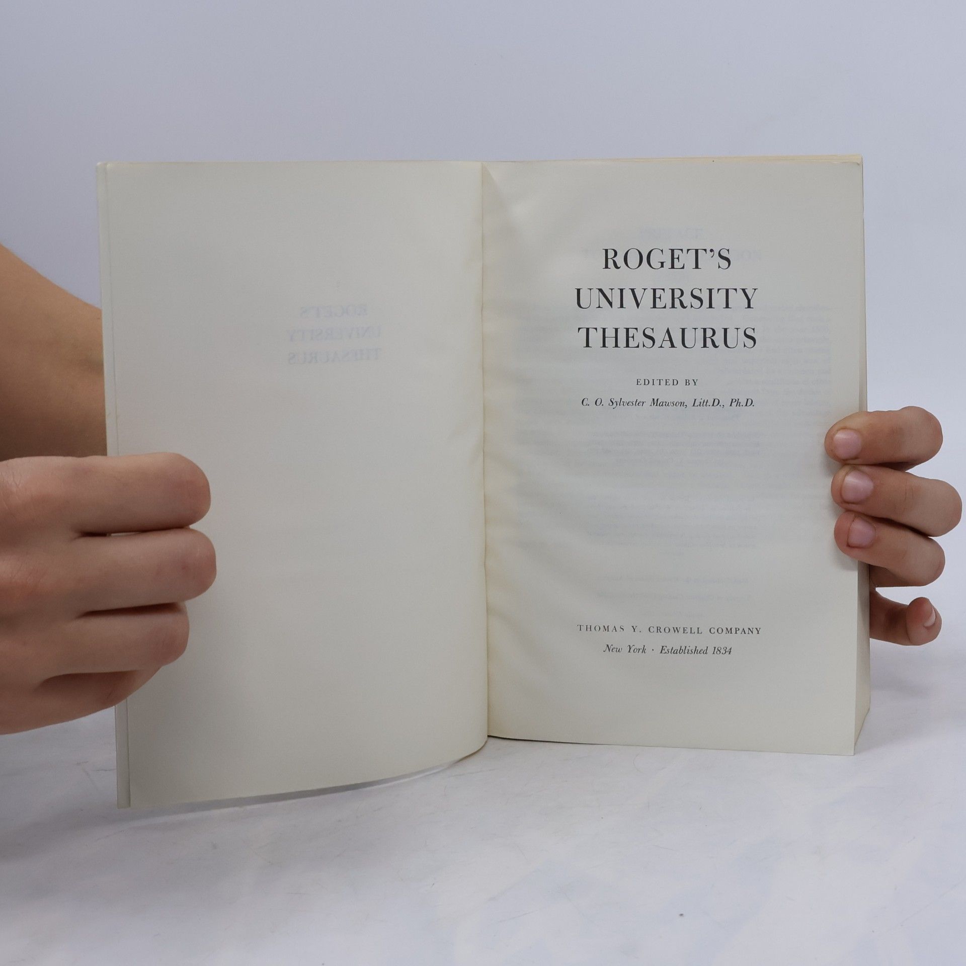 P. M. Roget Roget's University Thesaurus