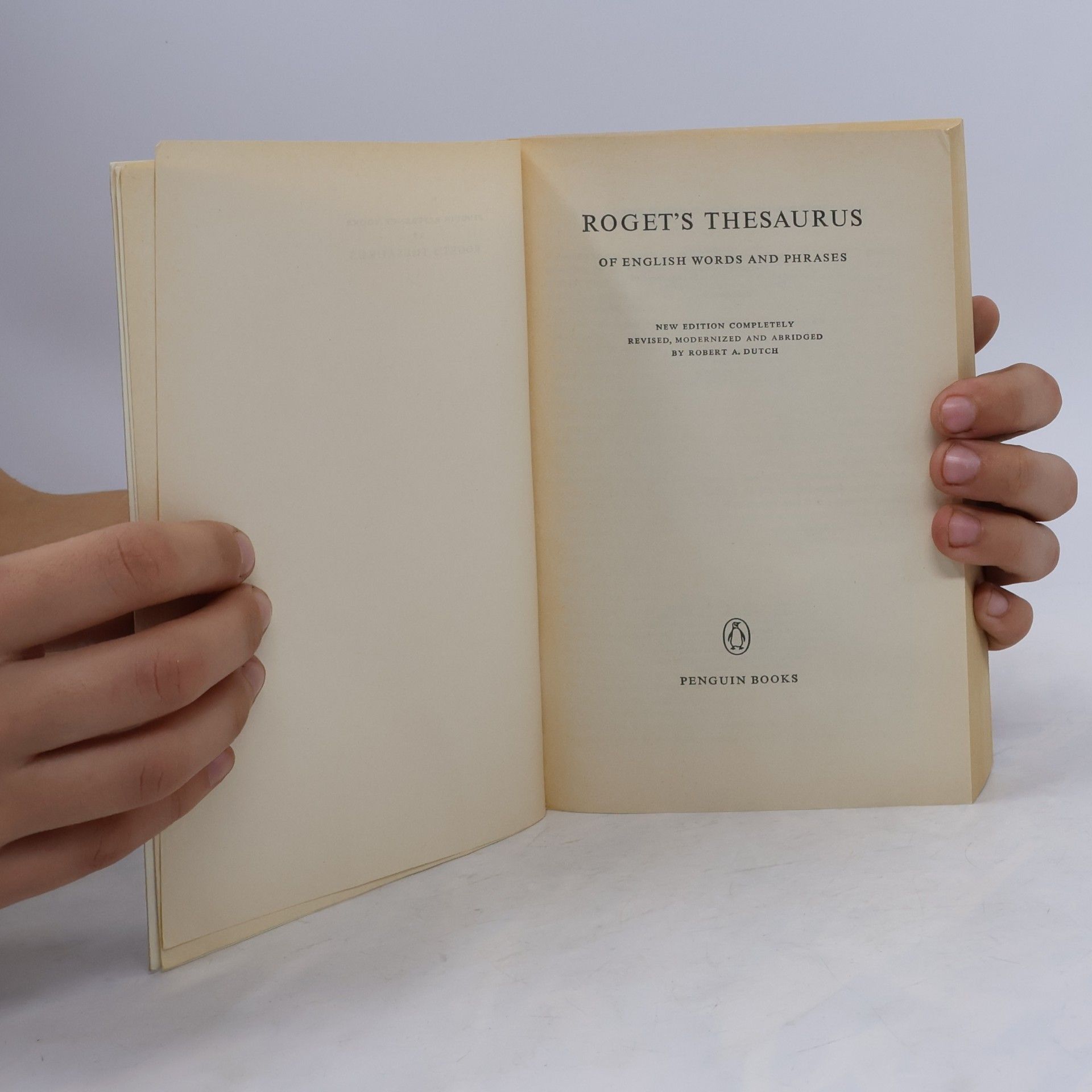 Peter Mark Roget Roget's Thesaurus