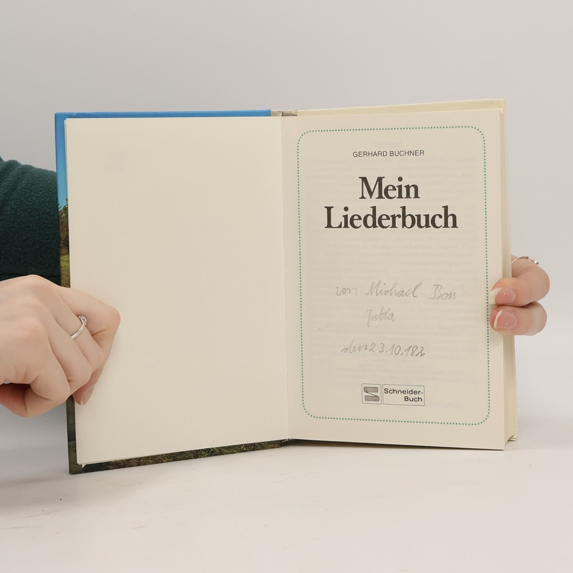 Gerhard Buchner Mein Liederbuch