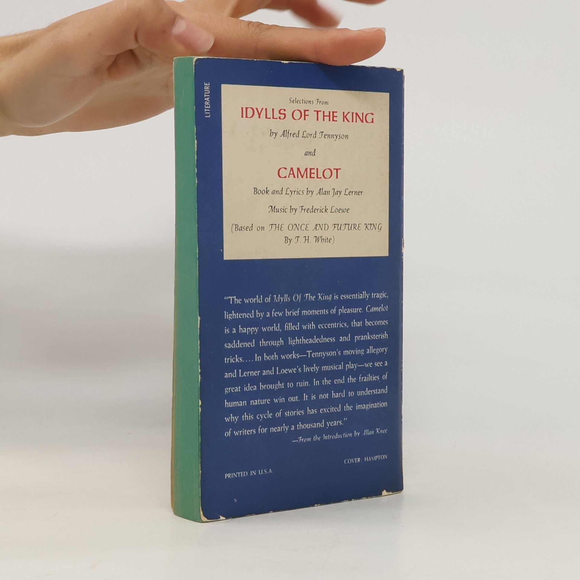 Alan Jay Lerner Selections From Idylls of the King and Camelot