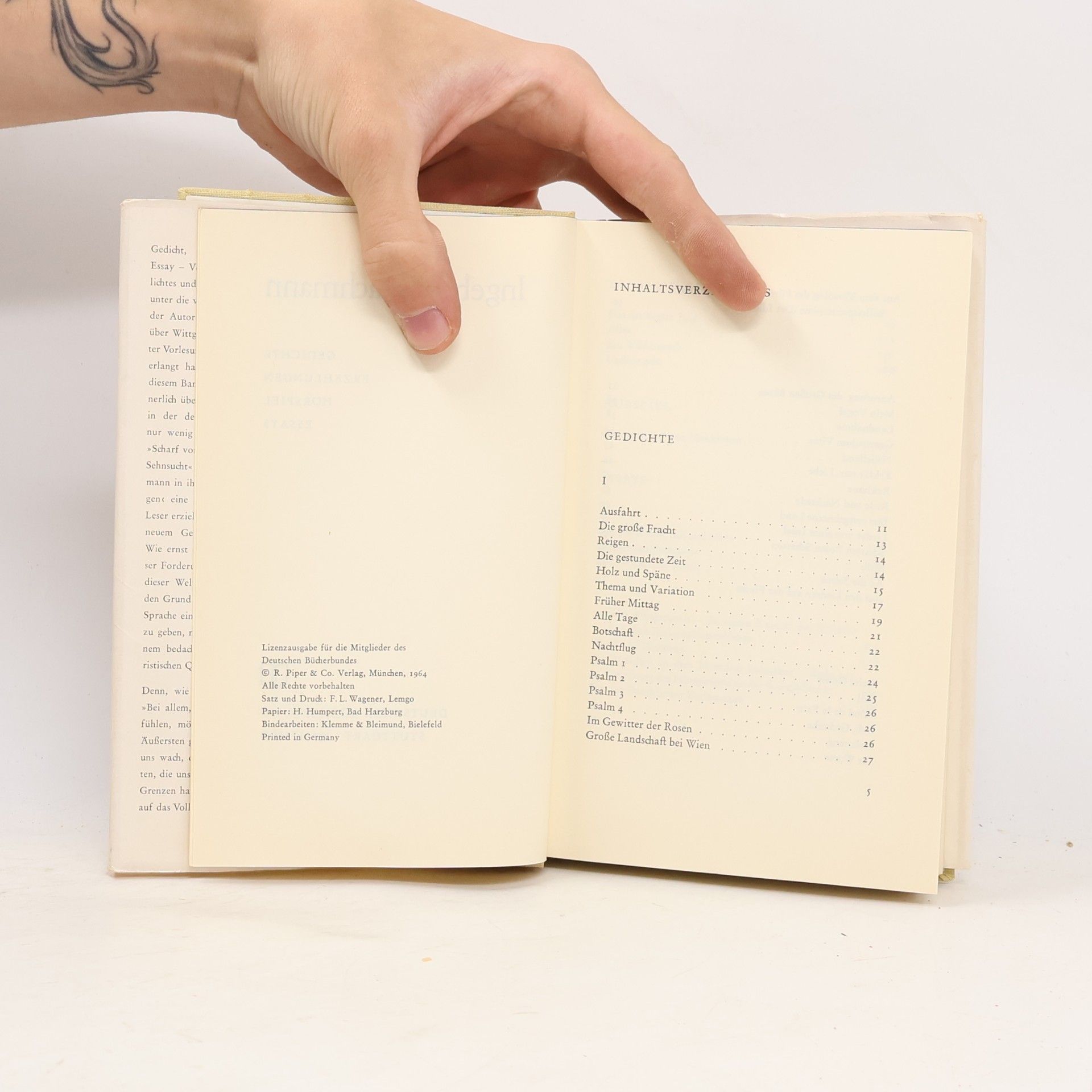 Helen I. Bachmann Ingeborg Bachmann : Gedichte, Erzählungen, Hörpsiel, Essays