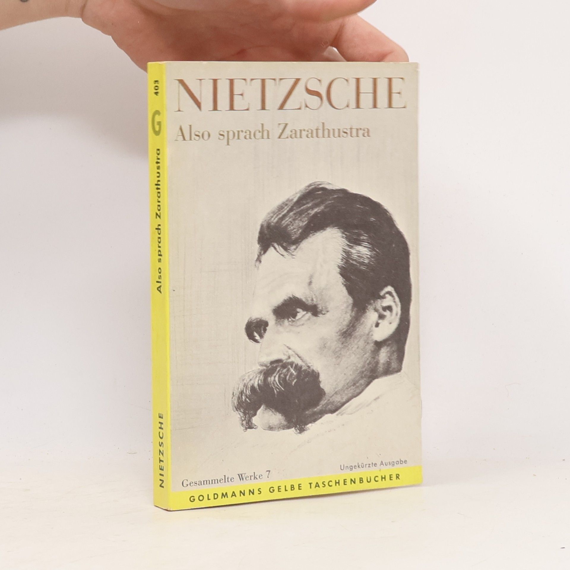 Friedrich Nietzsche Also sprach Zarathustra