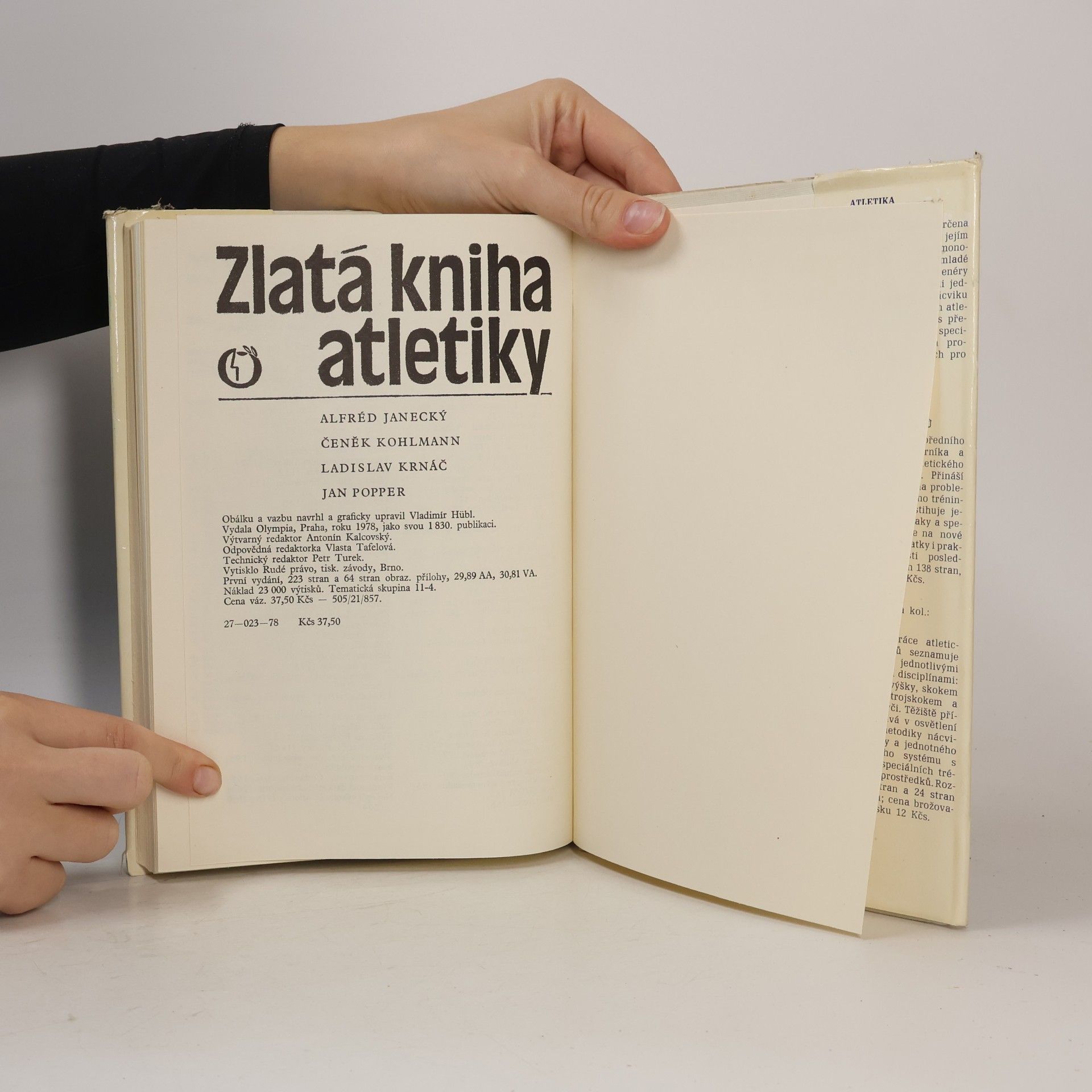 Alfred Janecký Zlatá kniha atletiky