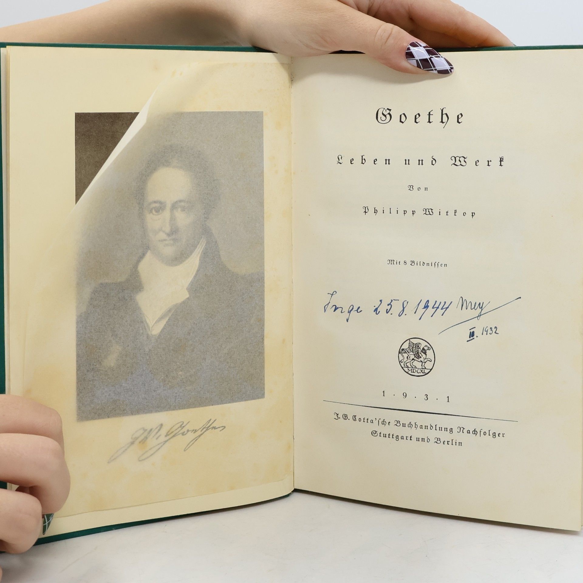 Philipp Witkop Goethe. Leben und Werk