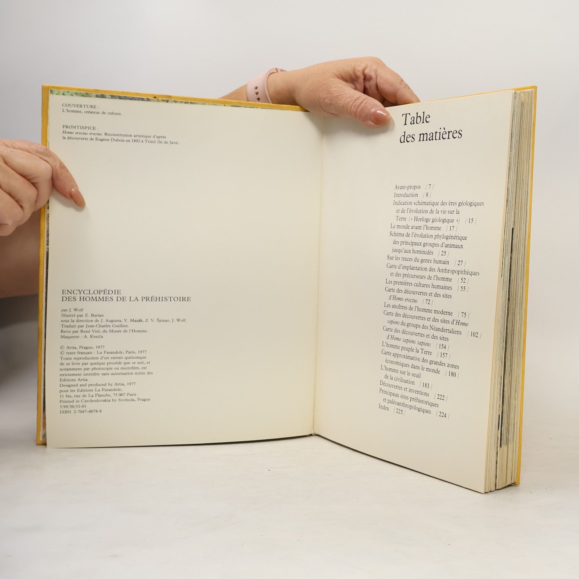 Wolf Josef Burian Zdeněk Encyclopédie des Hommes de la Préhistoire