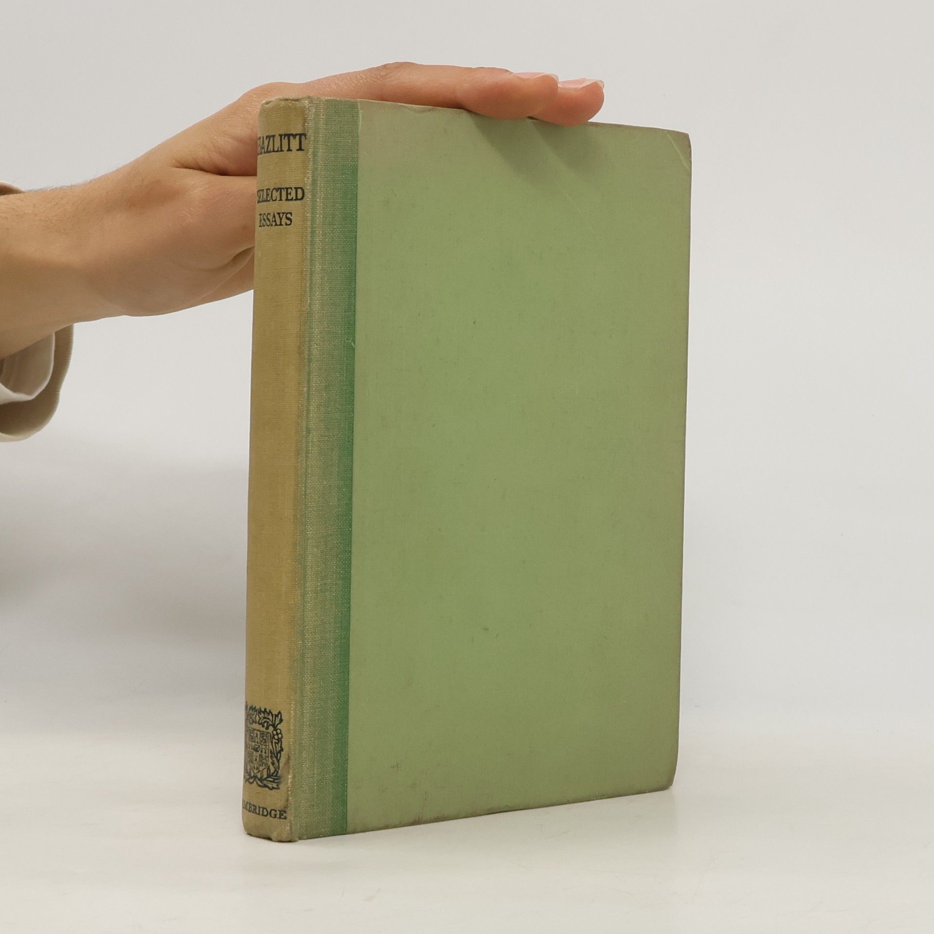 William Hazlitt Selected Essays