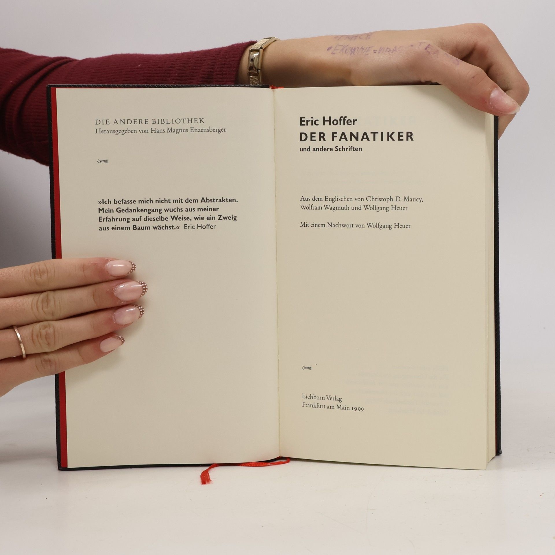 Eric Hoffer Der Fanatiker