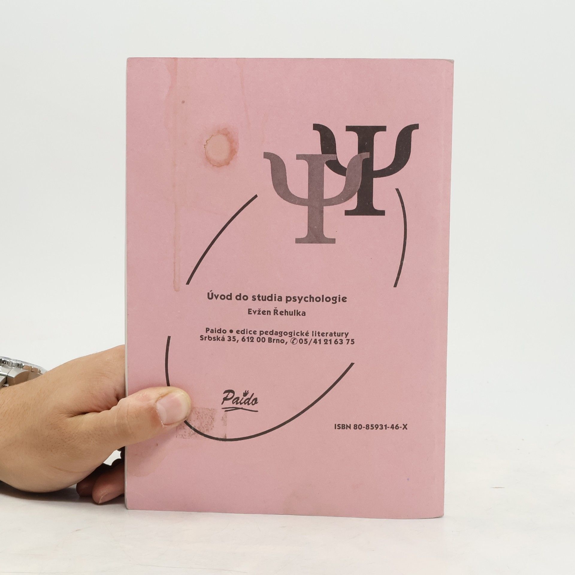 Evžen Řehulka Úvod do studia psychologie: Pro posluchače speciální pedagogiky