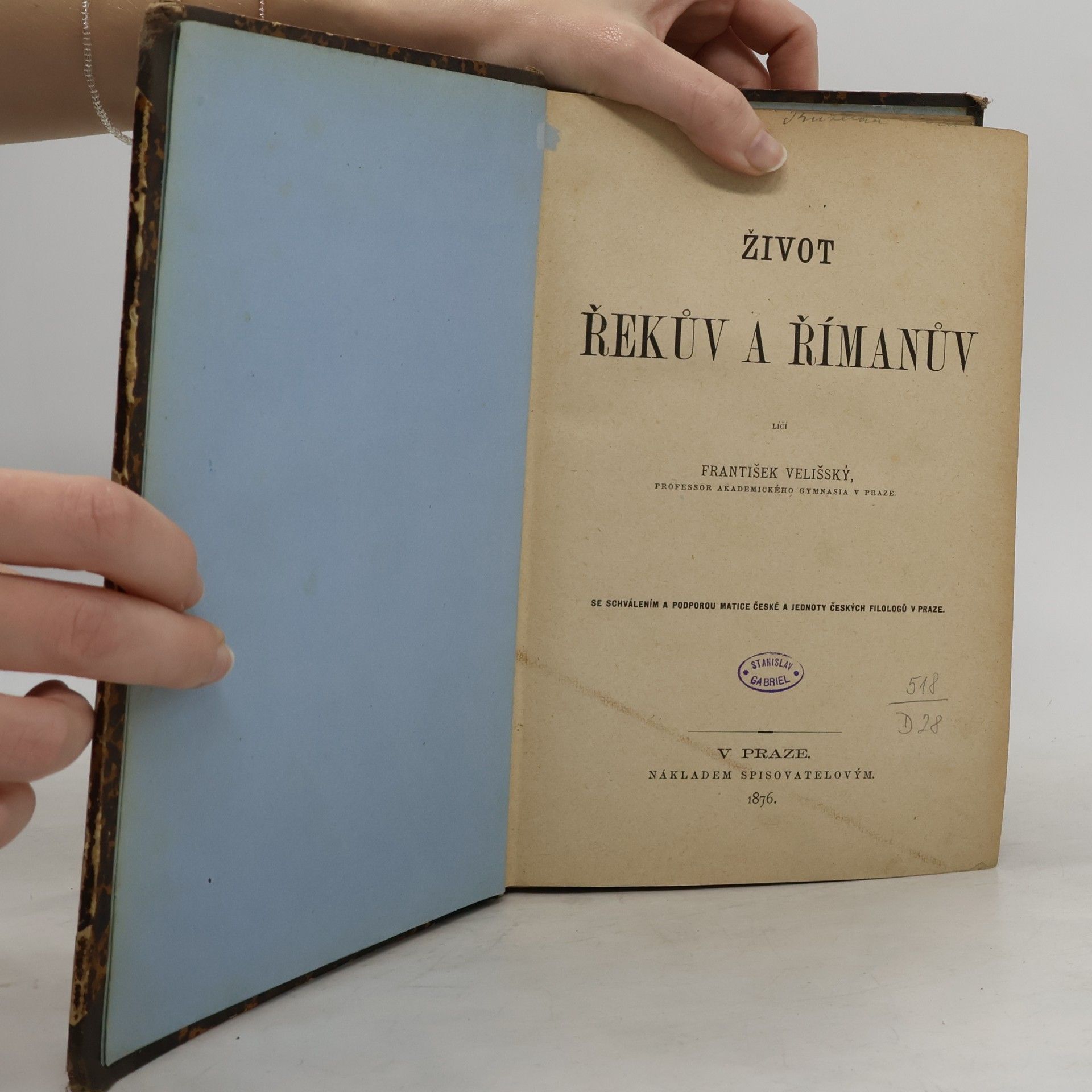 František Velišský Život Řekův a Římanův