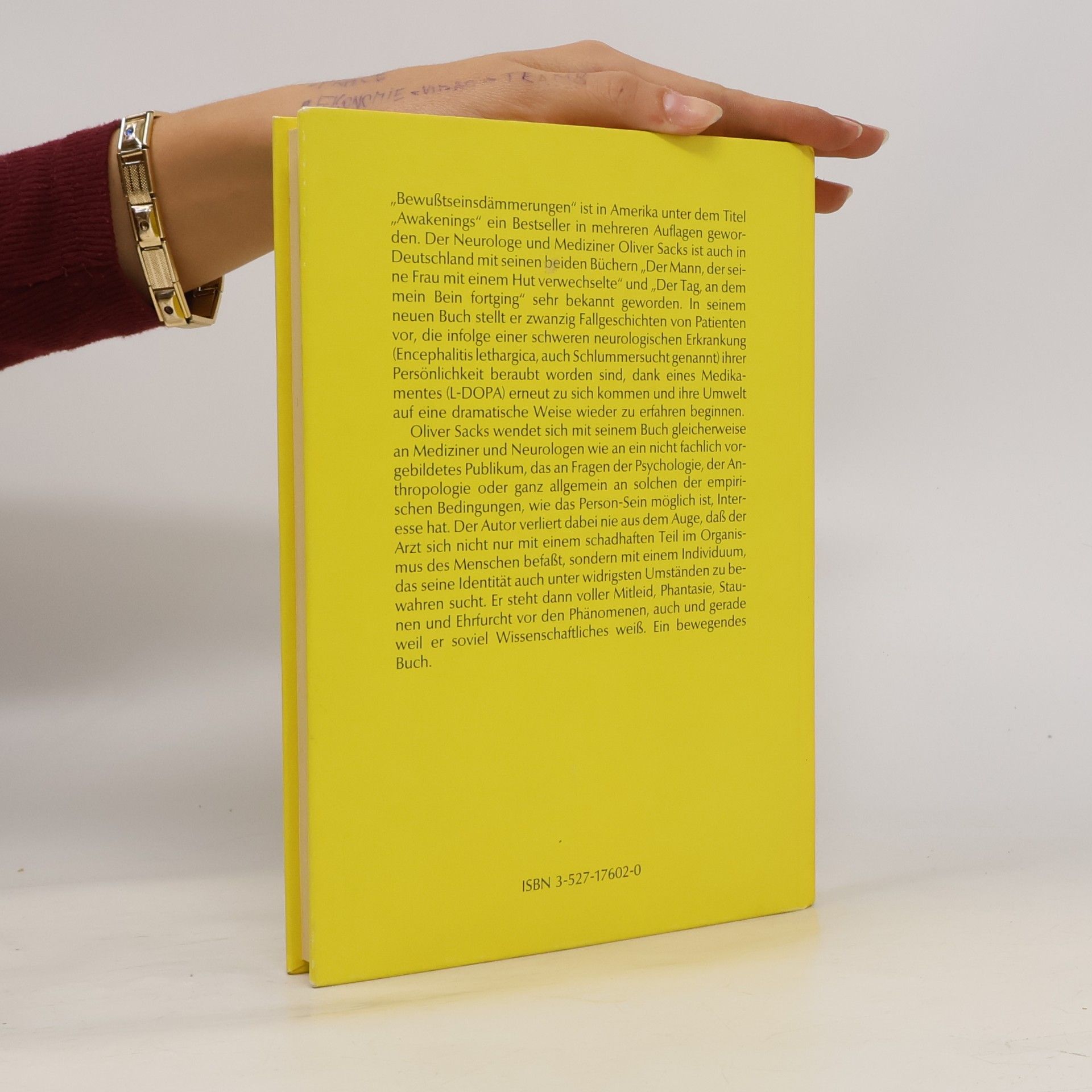 Oliver Sacks Bewusstseinsdämmerungen