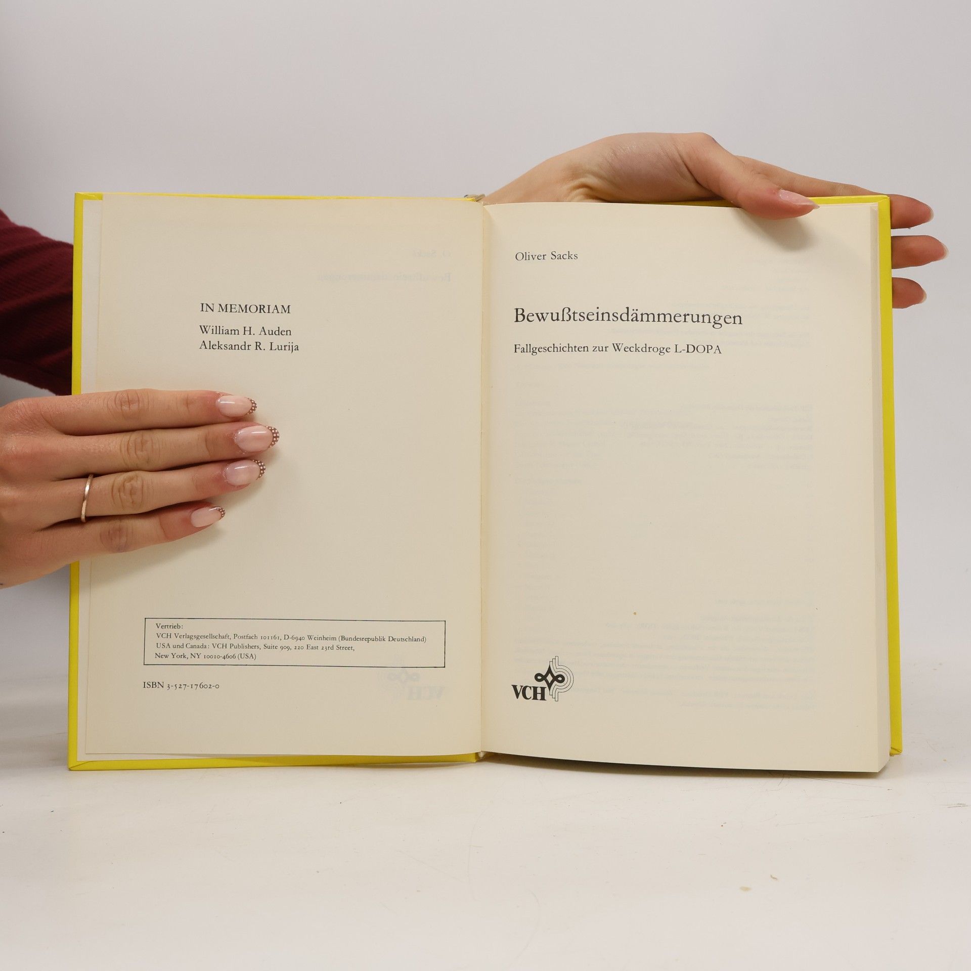 Oliver Sacks Bewusstseinsdämmerungen