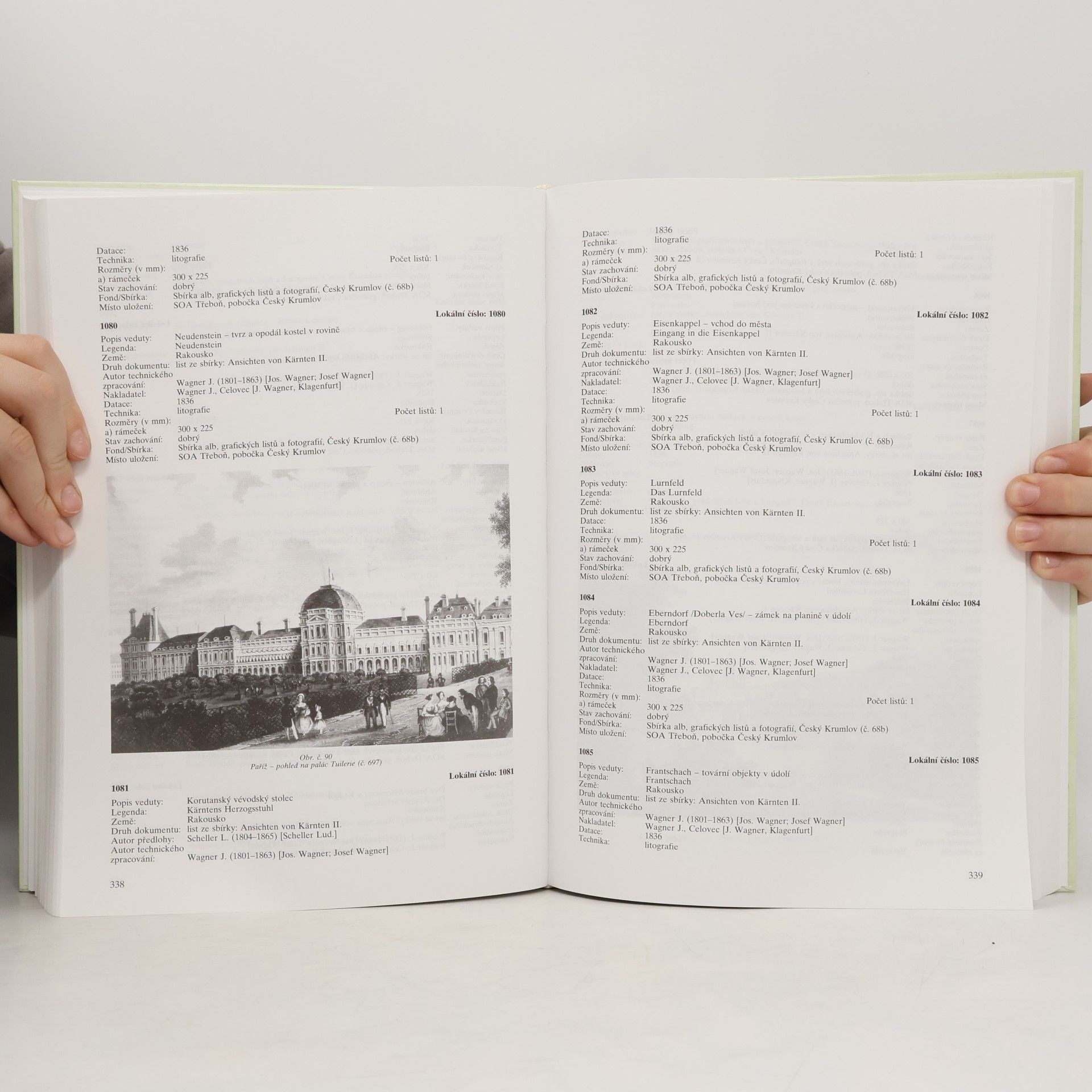 Michal Wanner Soupis vedut vzniklých do roku 1850. Svazek II/2. Státní oblastní archivy