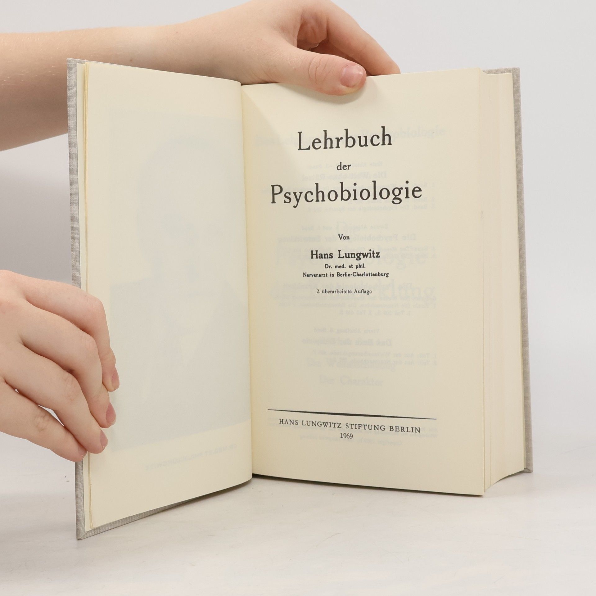 Hans Lungwitz Die Psychobiologie der Entwicklung