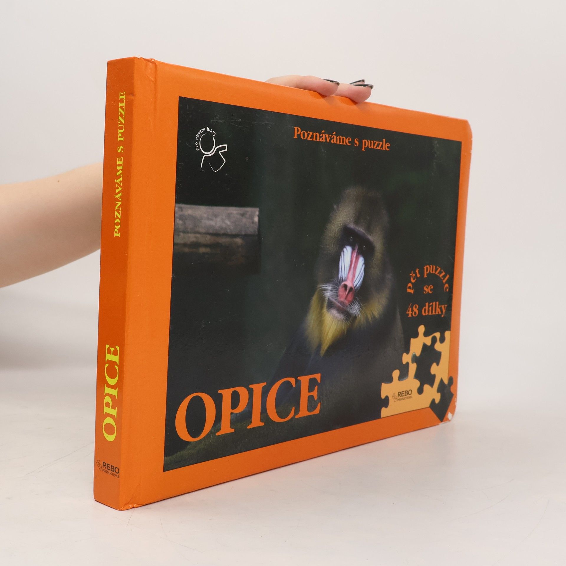 Šárka Kohoutová Opice. Pět puzzle se 48 dílky.