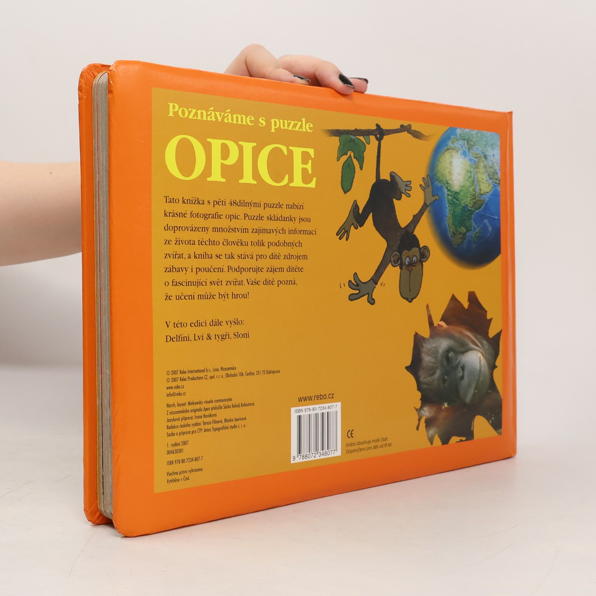 Šárka Kohoutová Opice. Pět puzzle se 48 dílky.