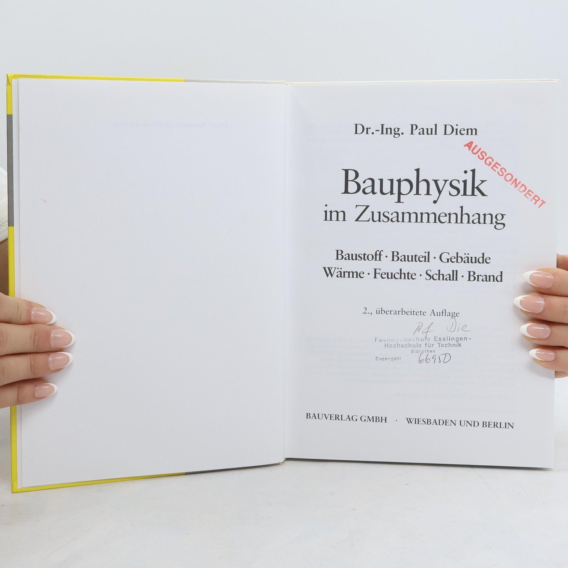 Paul Diem Bauphysik im Zusammenhang