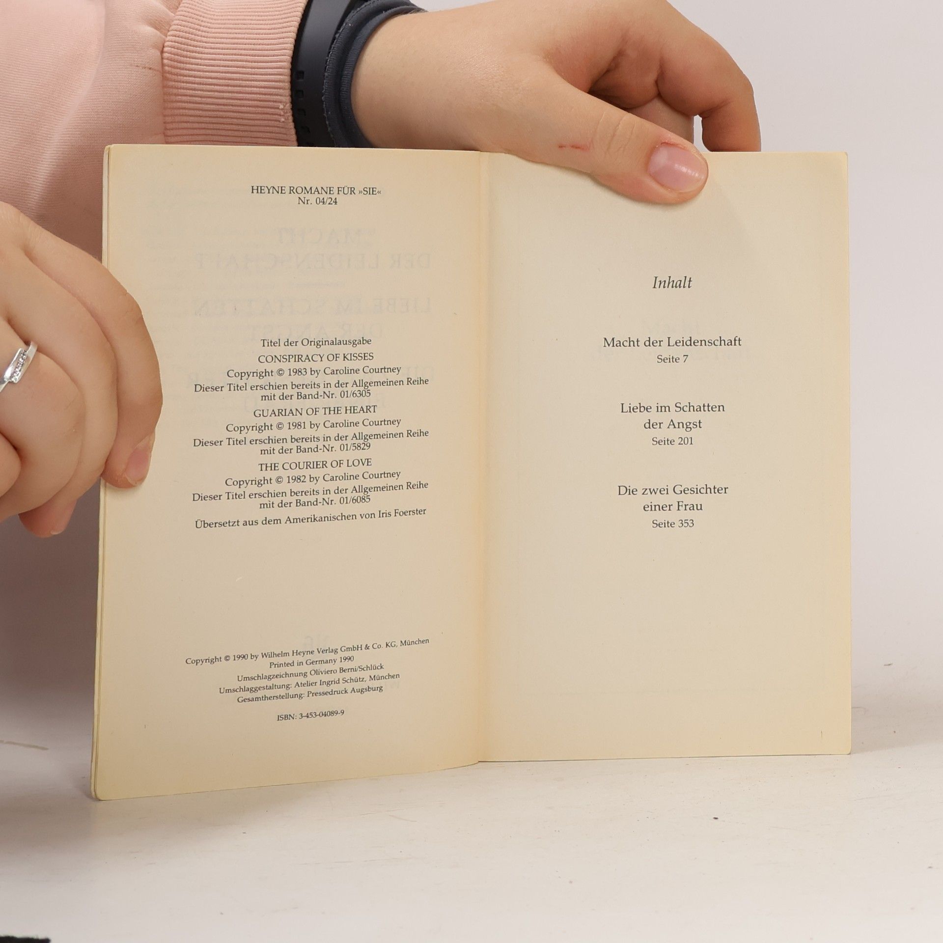 Caroline Courtney Macht der Leidenschaft / Liebe im Schatten der Angst / Die zwei Gesichter einer Frau. Drei Romane in einem Band.